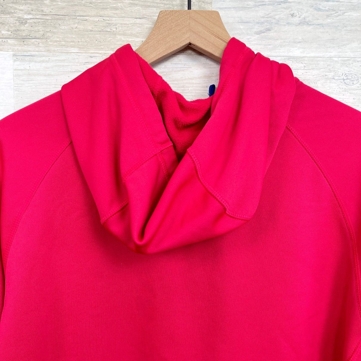 Nike Nike Just Do It Swoosh Graphic Hoodie Red Fleece Womens L Size L / US 10 / IT 46 - 5 Thumbnail