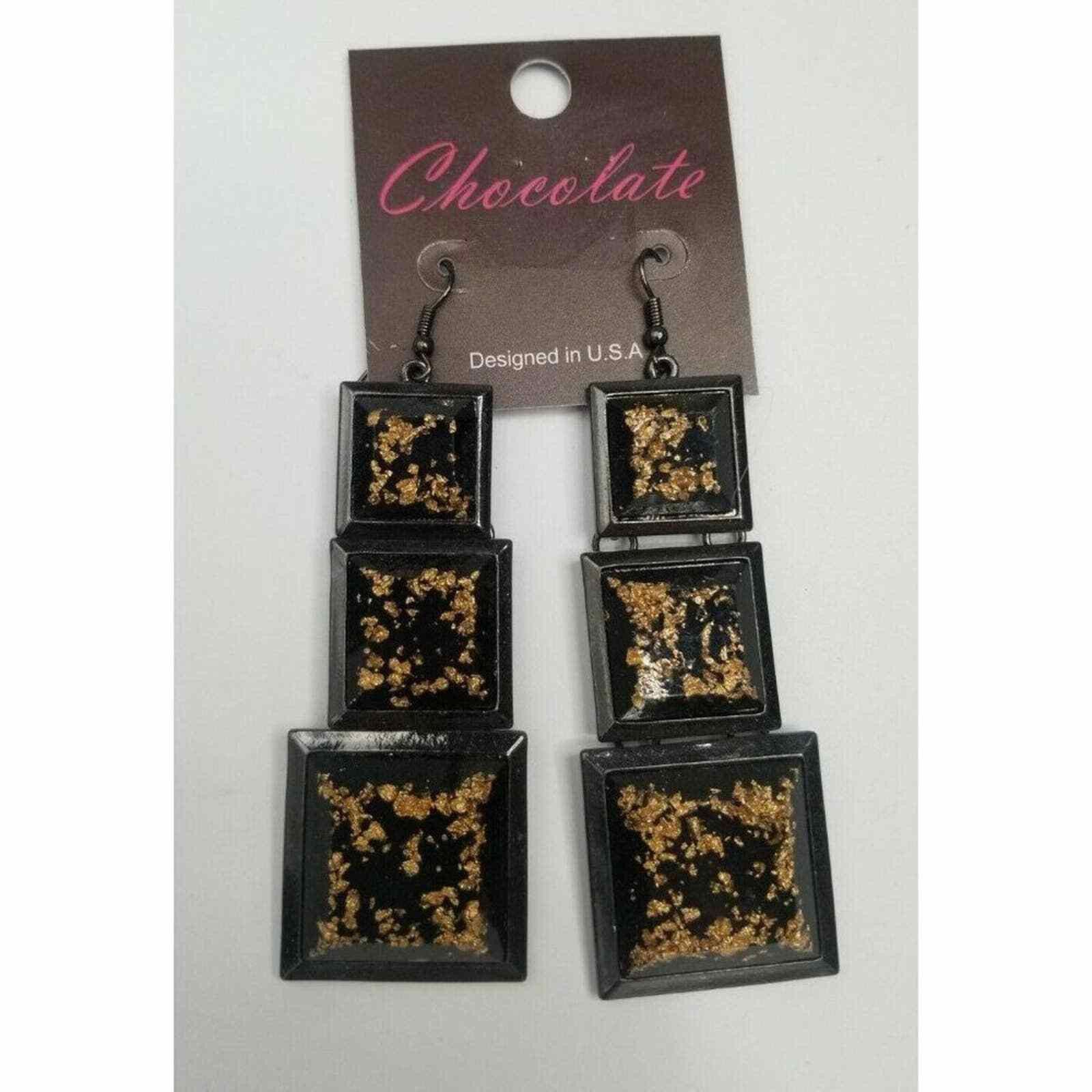 Chocolate Earrings Chocolate Women Fashion Jewlery Costume Chocolate B Size ONE SIZE - 7 Thumbnail