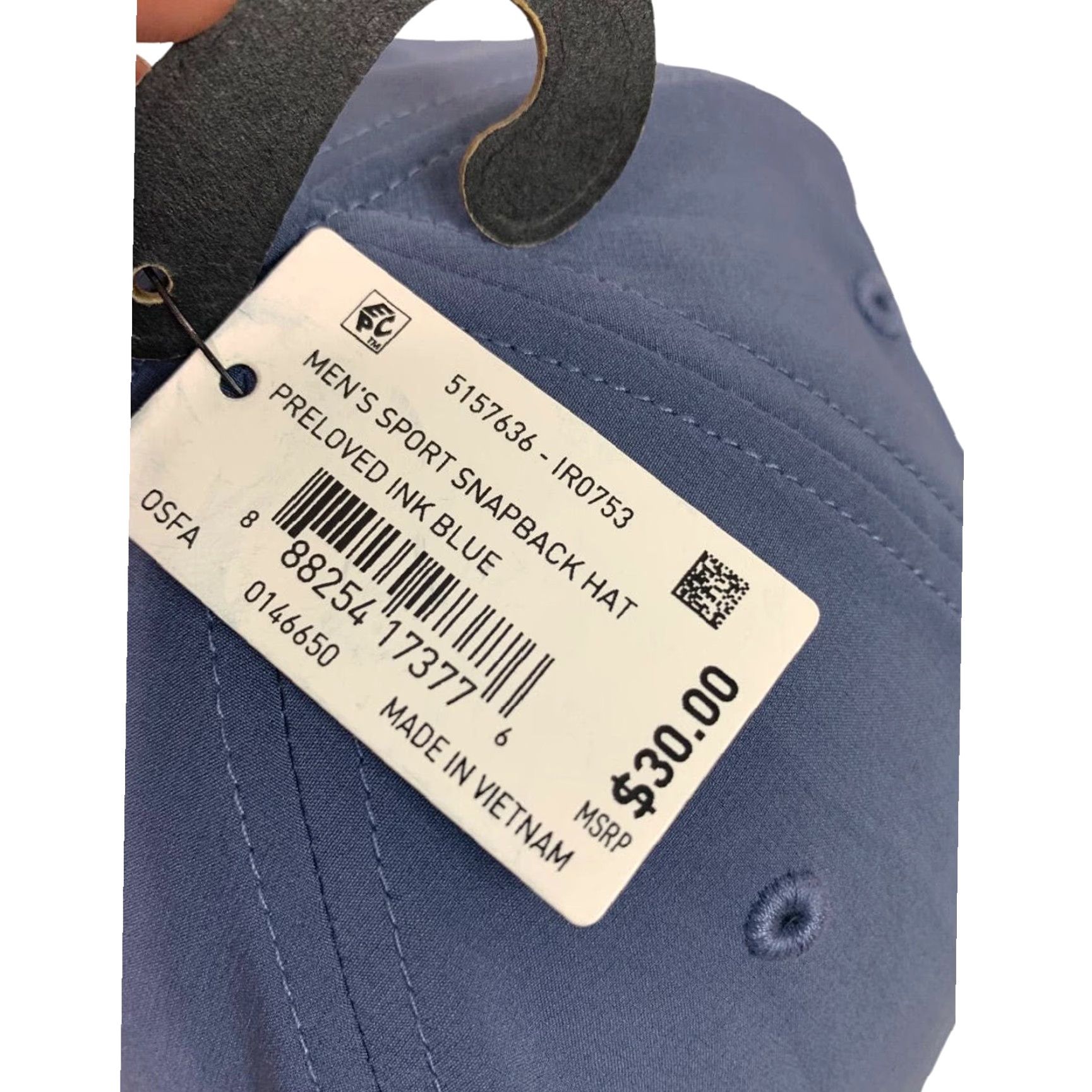 Adidas Adidas Hat Mens Snapback High Crown Blue UPF 50 OS Blue 5 Panel IR0753 Size ONE SIZE - 6 Thumbnail