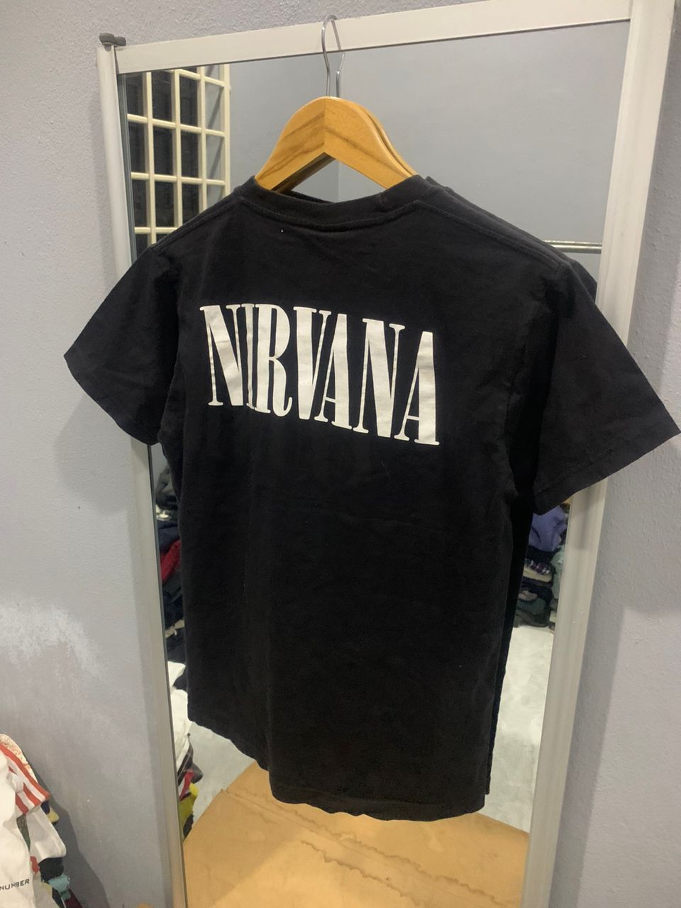 Band Tees × Nirvana Nirvana smiley logo bootleg shirt Size US XS / EU 42 / 0 - 7 Thumbnail