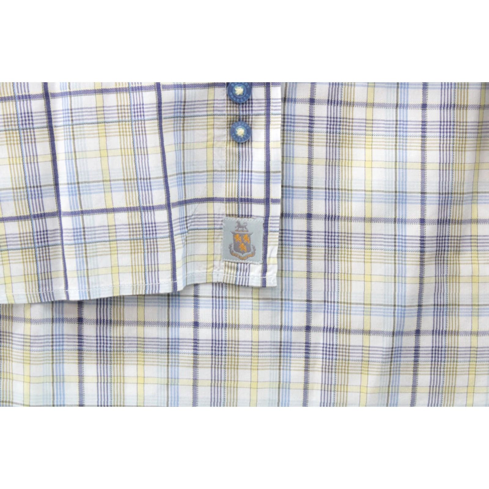 Robert Talbott VINTAGE Robert Talbott Carmel Shirt Mens L Blue Plaid Long Sleeve Cotton Stylish Size US L / EU 52-54 / 3 - 3 Thumbnail
