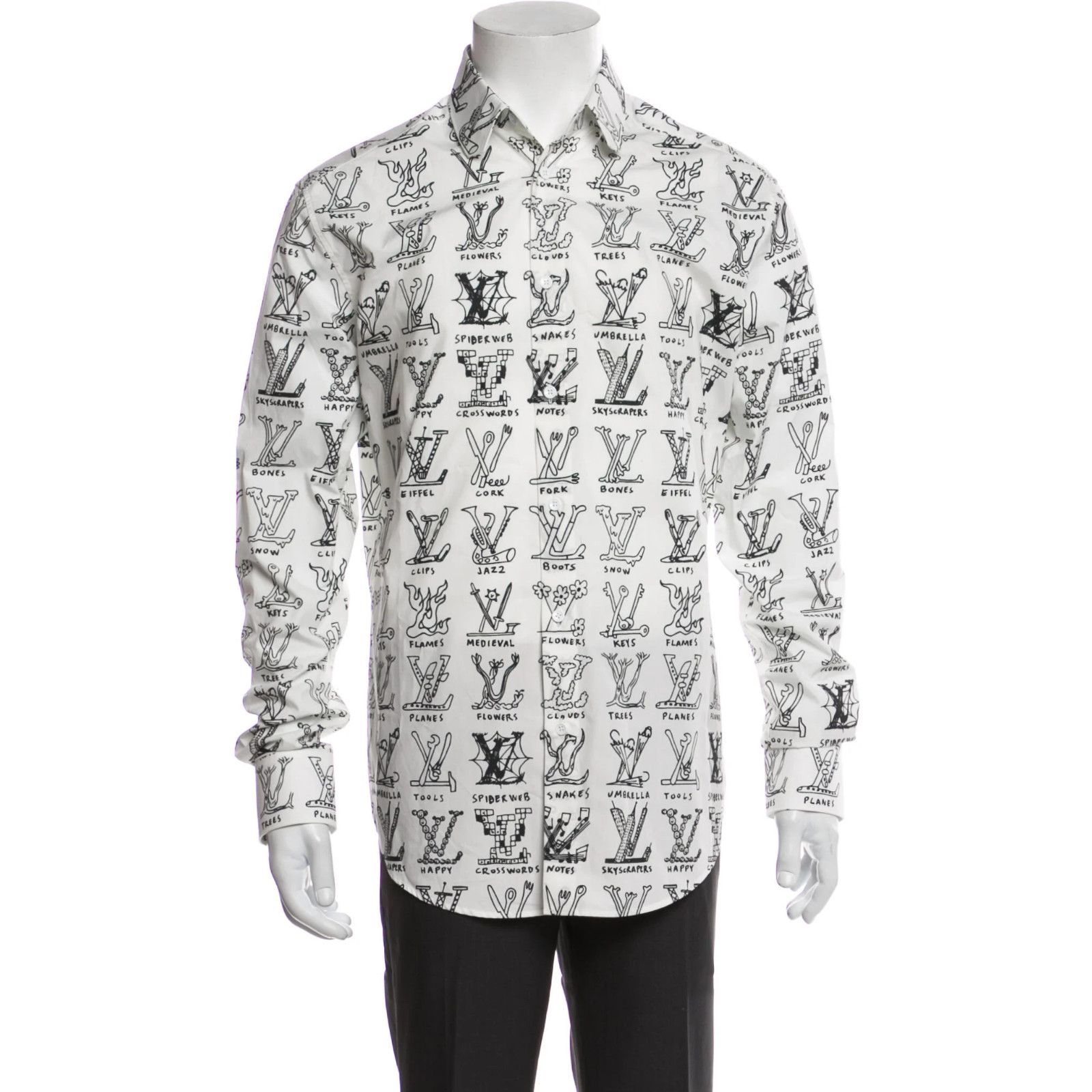 Louis Vuitton Louis Vuitton Placed Graphic Regular Long Sleeve Monogram Size US M / EU 48-50 / 2 - 8 Thumbnail