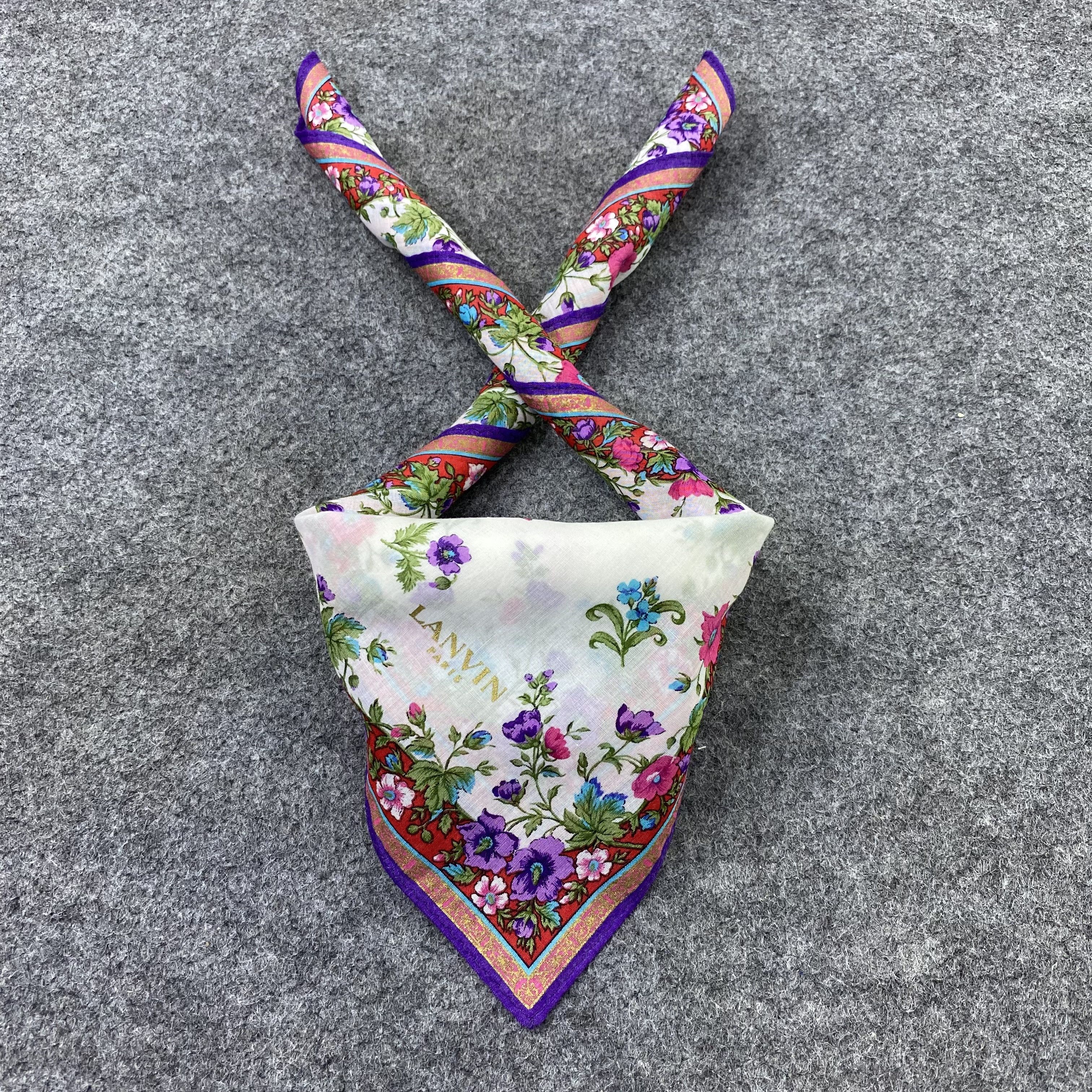 Lanvin Lanvin Handkerchief Neckerchief Bandana-B1690 Size ONE SIZE - 2 Thumbnail