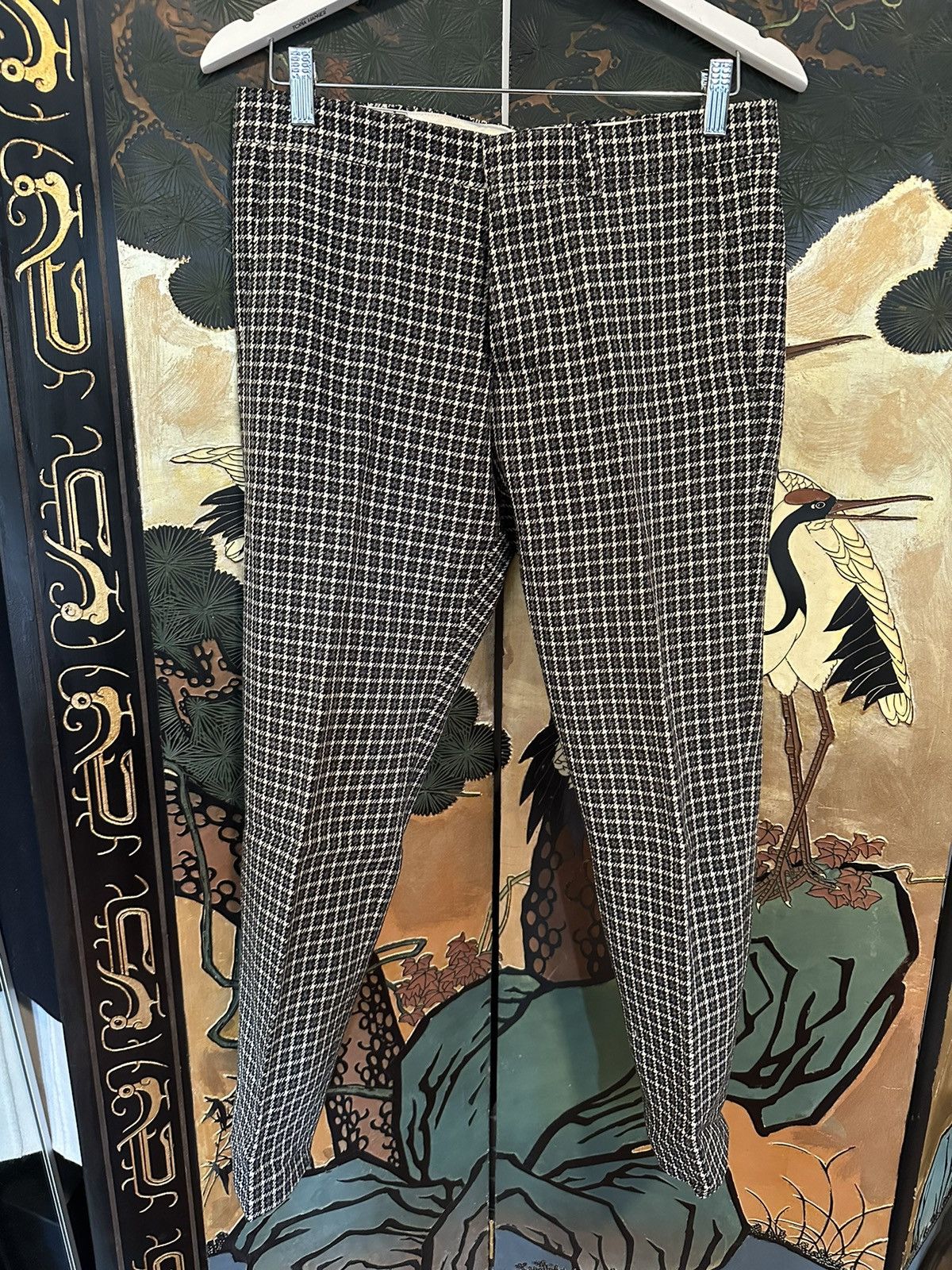 AMI AMI Plaid Cropped Smart Trousers Size US 28 / EU 44 - 1 Thumbnail