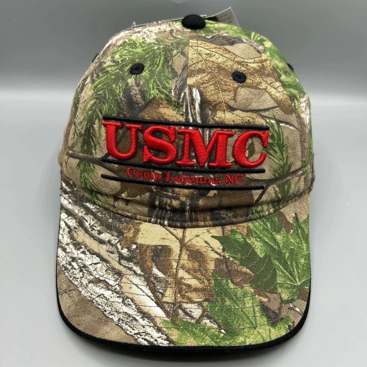 The Game Vintage USMC Hat Men Realtree Camo Strap Back Cotton Size ONE SIZE - 1 Thumbnail