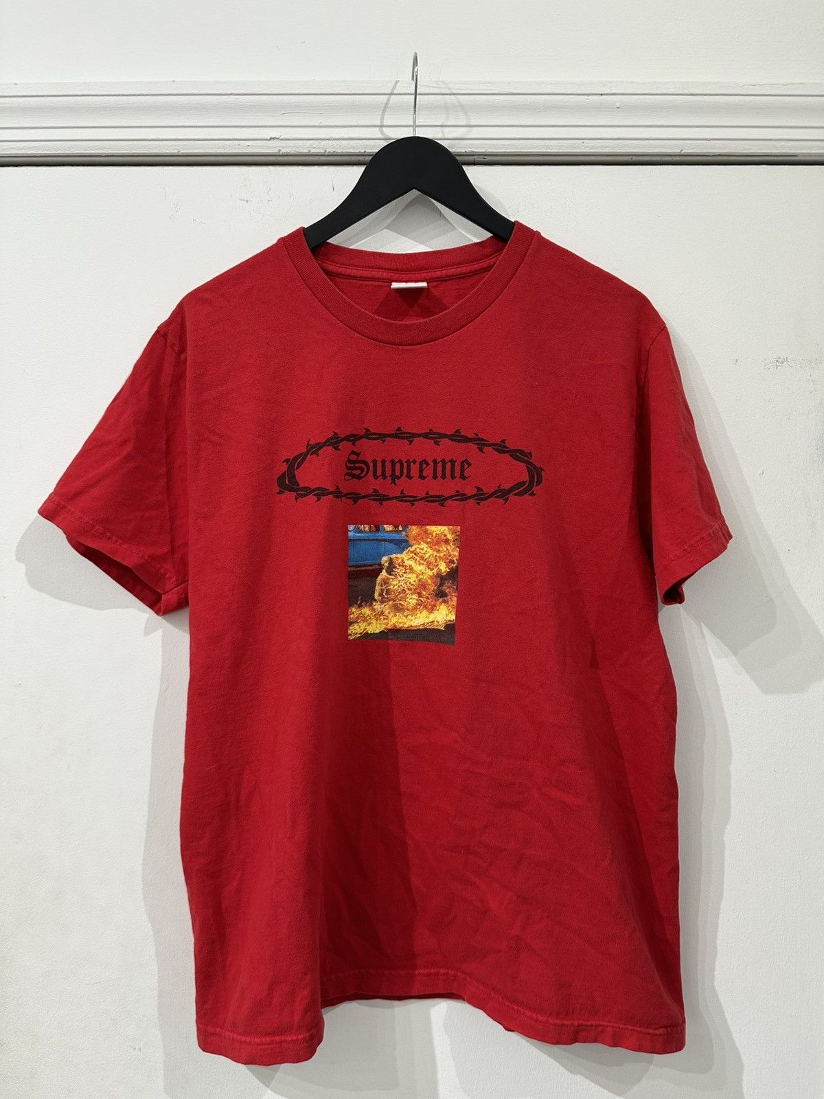 Supreme Supreme Burning Man Photo Tee Red Size L Made In USA Size US L / EU 52-54 / 3 - 1 Thumbnail