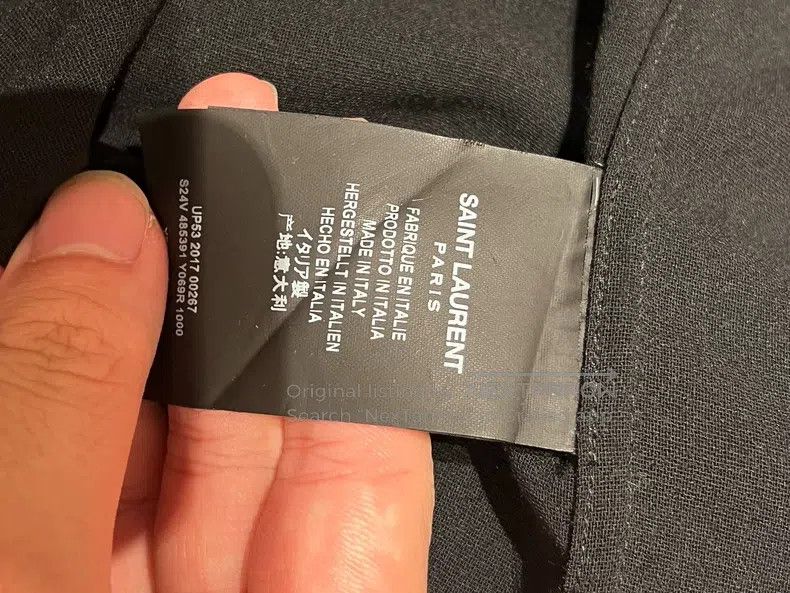 Saint Laurent Paris Saint Laurent Paris Mesh Cotton Semi-transparent Long-slee Size US M / EU 48-50 / 2 - 4 Thumbnail