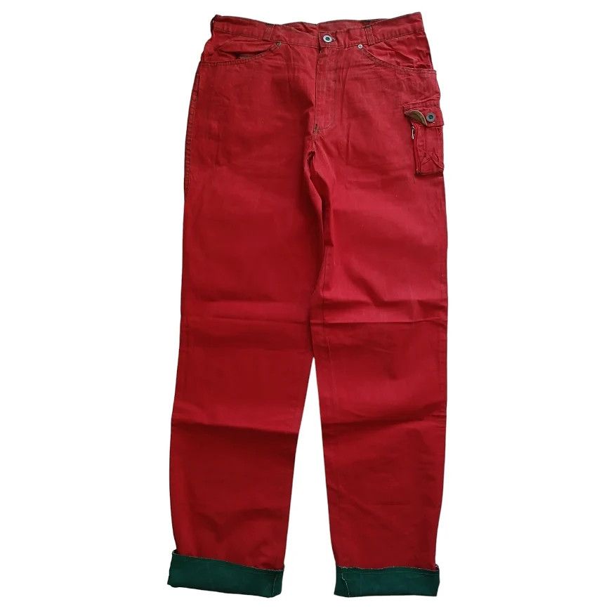 image of 1983 Tela Stella Boneville Side Pocket Pants Deadstock in Red, Men's (Size 34)