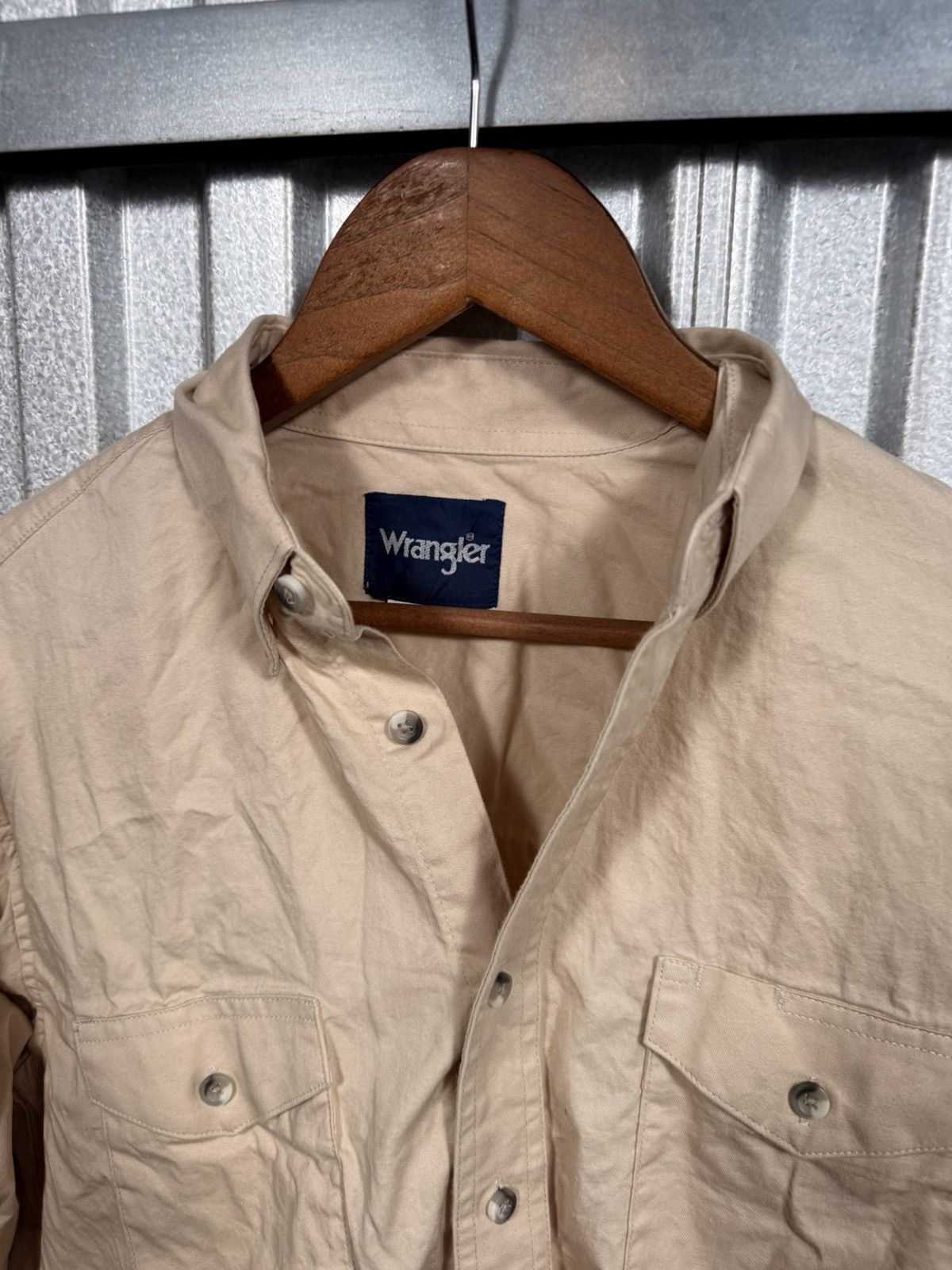Wrangler Vintage Wrangler Blank Button Up Western Cowboy Shirt Size US M / EU 48-50 / 2 - 5 Thumbnail