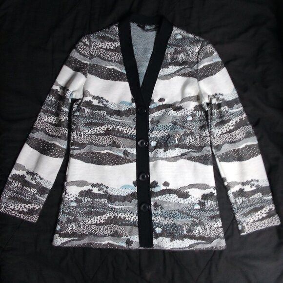Other Vintage Jack Winter Pastoral Landscape AOP Cardigan Sweater Size US S / EU 44-46 / 1 - 2 Thumbnail