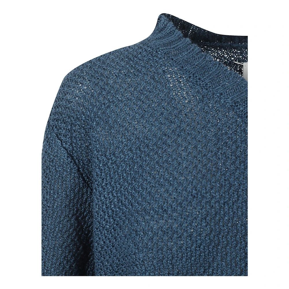 Maison Margiela o1y0625 V-neck Sweater in Navy Blue Size XS / US 0-2 / IT 36-38 - 3 Thumbnail