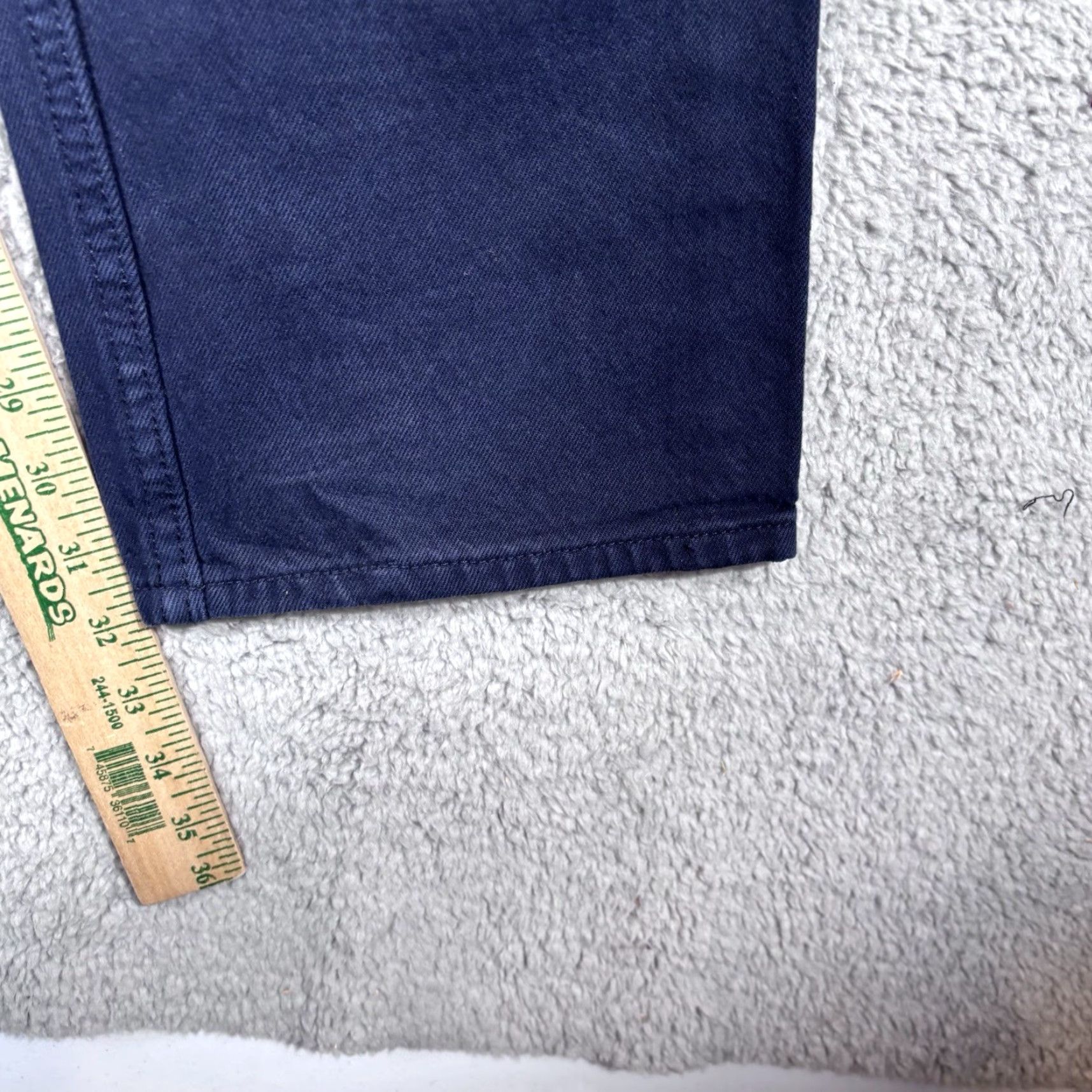 Levi's VINTAGE Levi's 505 Jeans Men's 34x32 Solid Dark Blue Regular Fit 90s USA Made Jeans Size US 34 / EU 50 - 5 Thumbnail