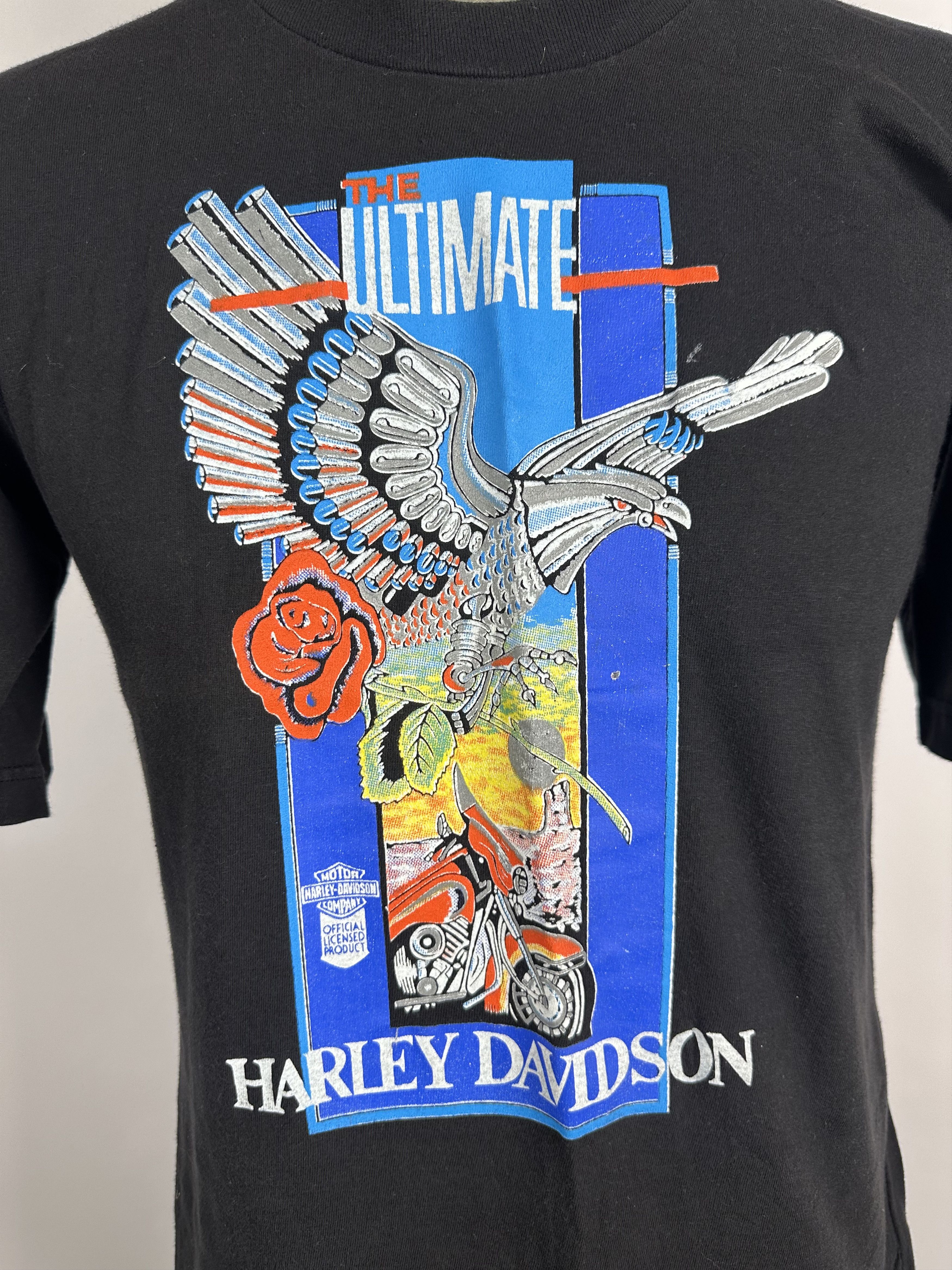 Harley Davidson × Vintage Harley Davidson Mechanic Eagle Printed The Ultimate T Shirt Size US XL / EU 56 / 4 - 4 Thumbnail