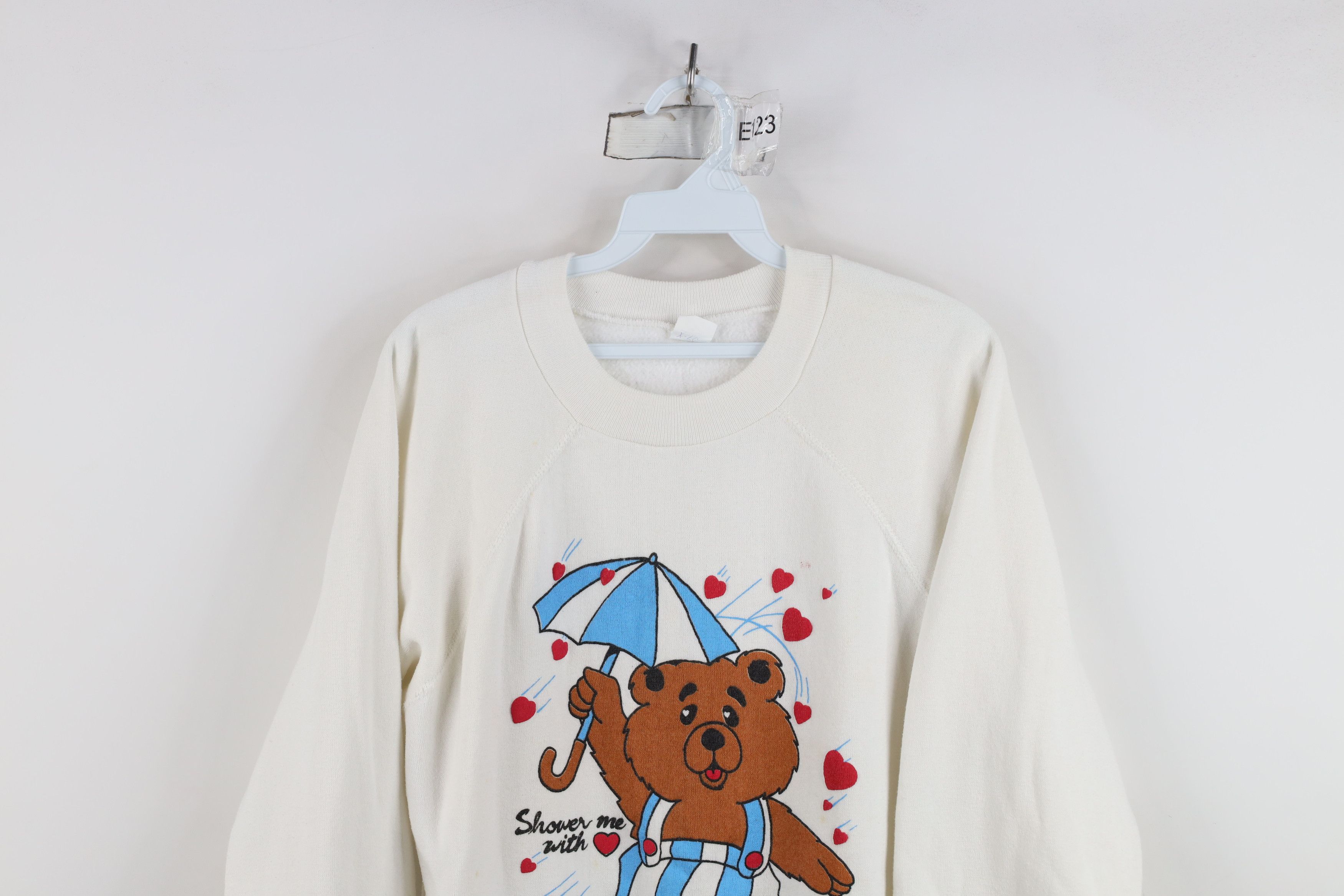 Vintage Vintage 80s 90s Streetwear Me With Love Bear Sweatshirt USA Size XL / US 12-14 / IT 48-50 - 2 Thumbnail
