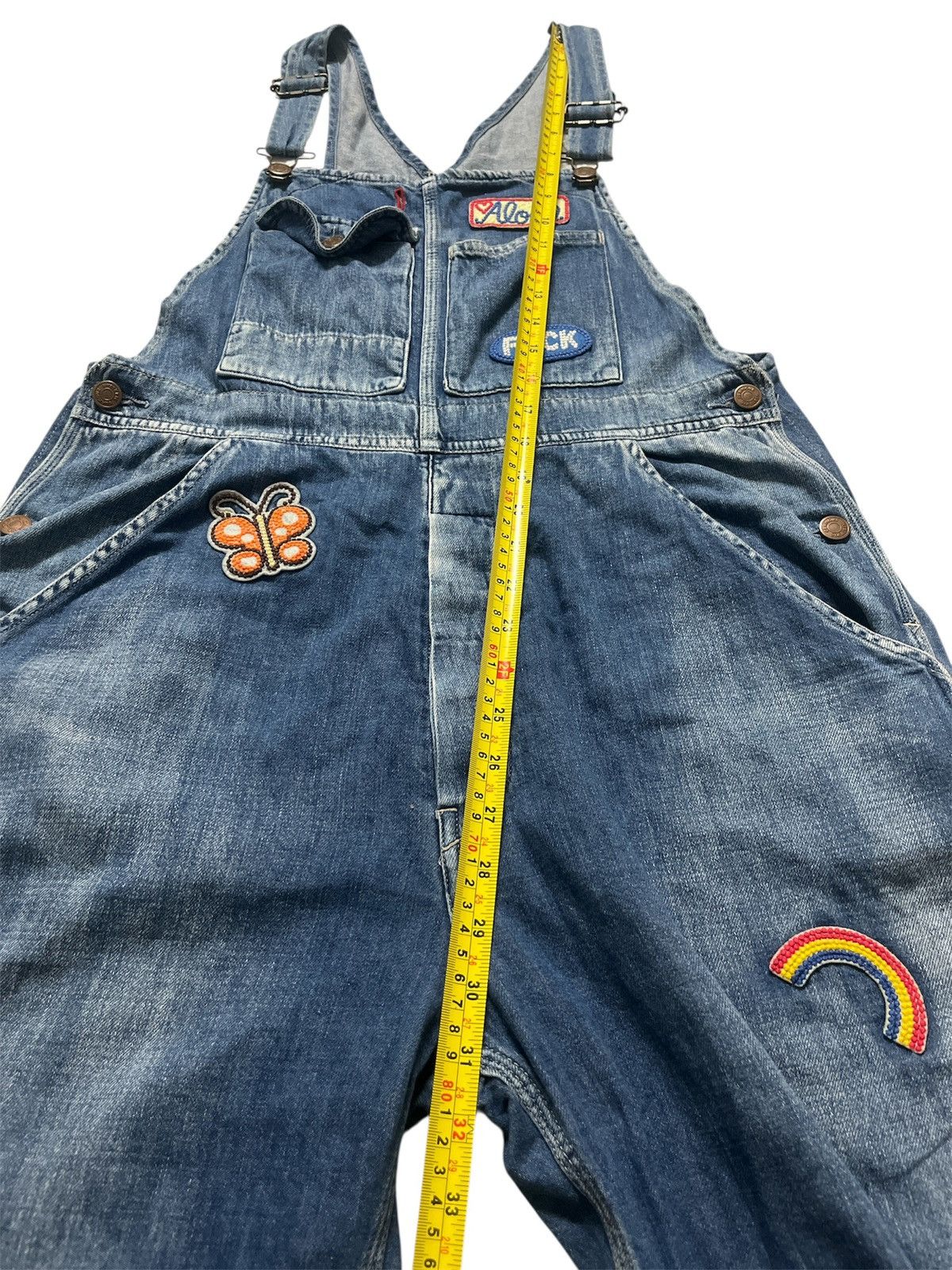 Hysteric Glamour HYSTERIC GLAMOUR OVERALL DENIME JEANS Size US 36 / EU 52 - 10 Thumbnail