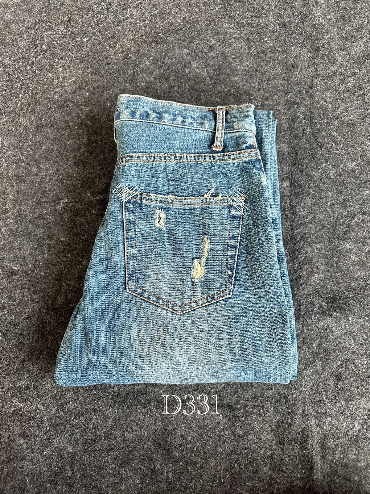 Beauty Beast Vintage Nylaus Japan Patchwork Thrashed Denim 30x33 D331 Size US 30 / EU 46 - 15 Thumbnail