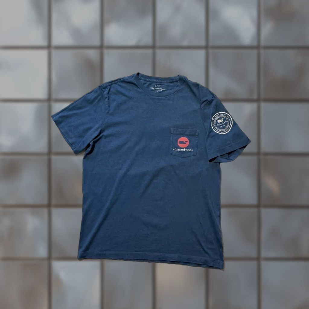 Vineyard Vines Vineyard Vines Everyday Should Feel This Good Swordfish Whale Pocket S/S T-Shirt Small Blue Mens Shirt Size US S / EU 44-46 / 1 - 1 Thumbnail