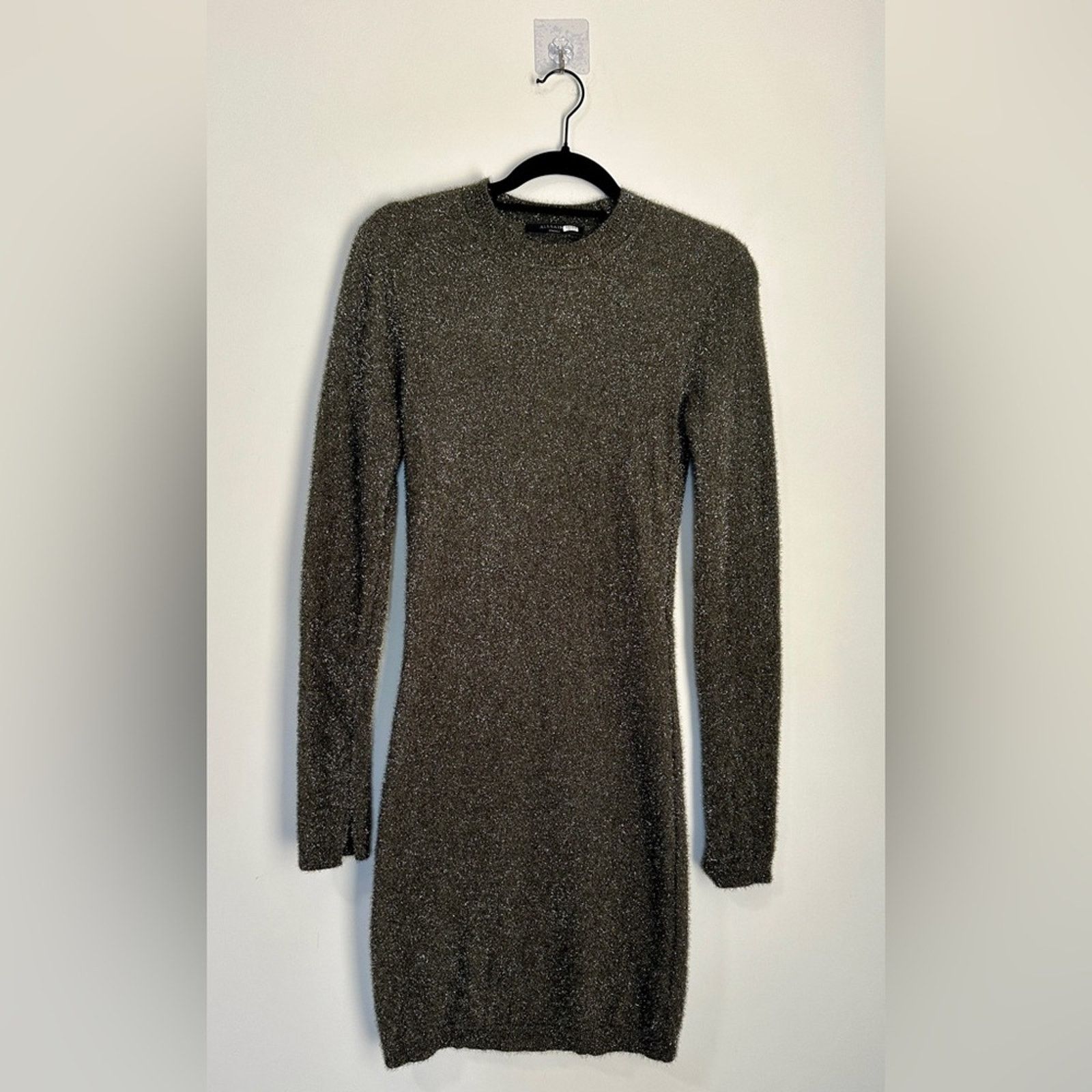 Allsaints All Saints Size Small Shimmer Sparkle Knit Mini Dress Size S / US 4 / IT 40 - 6 Thumbnail
