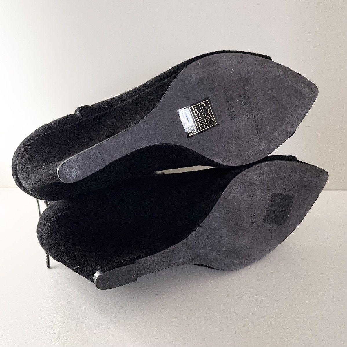 Narciso Rodriguez Narciso Rodriguez Black suede Lace-Up Wedge Boots Size US 6.5 / IT 36.5 - 5 Thumbnail