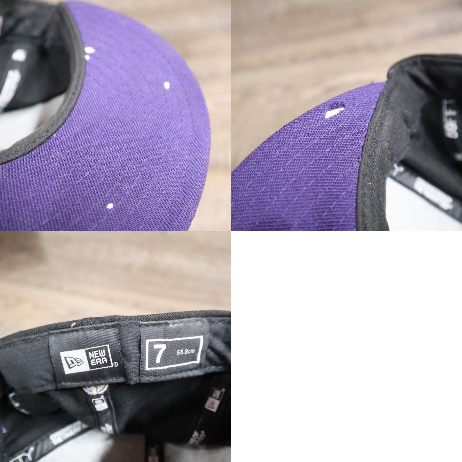 New Era ECU Pirates Hat Strapback Cap Purple NCAA Adjustable Adult Size 7 55.8cm New Era Baseball Cap College University Pirates Size ONE SIZE - 8 Thumbnail