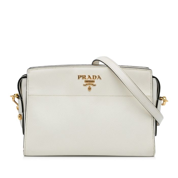 Prada Saffiano & Soft Calf Crossbody Bag - ShopStyle