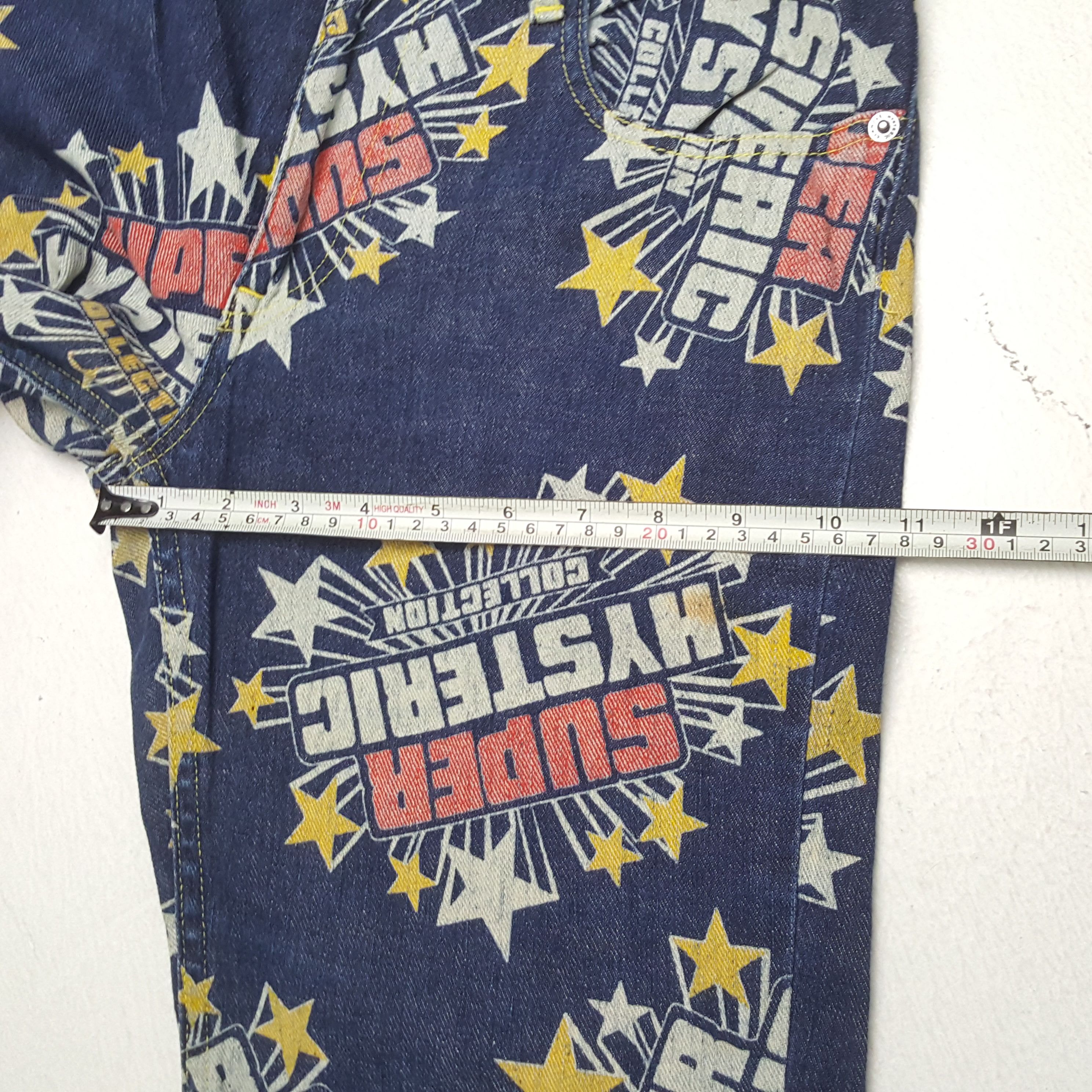 Hysteric Glamour HYSTERIC GLAMOUR Fashion Style Fullprint Design Jeans Size US 29 - 9 Thumbnail