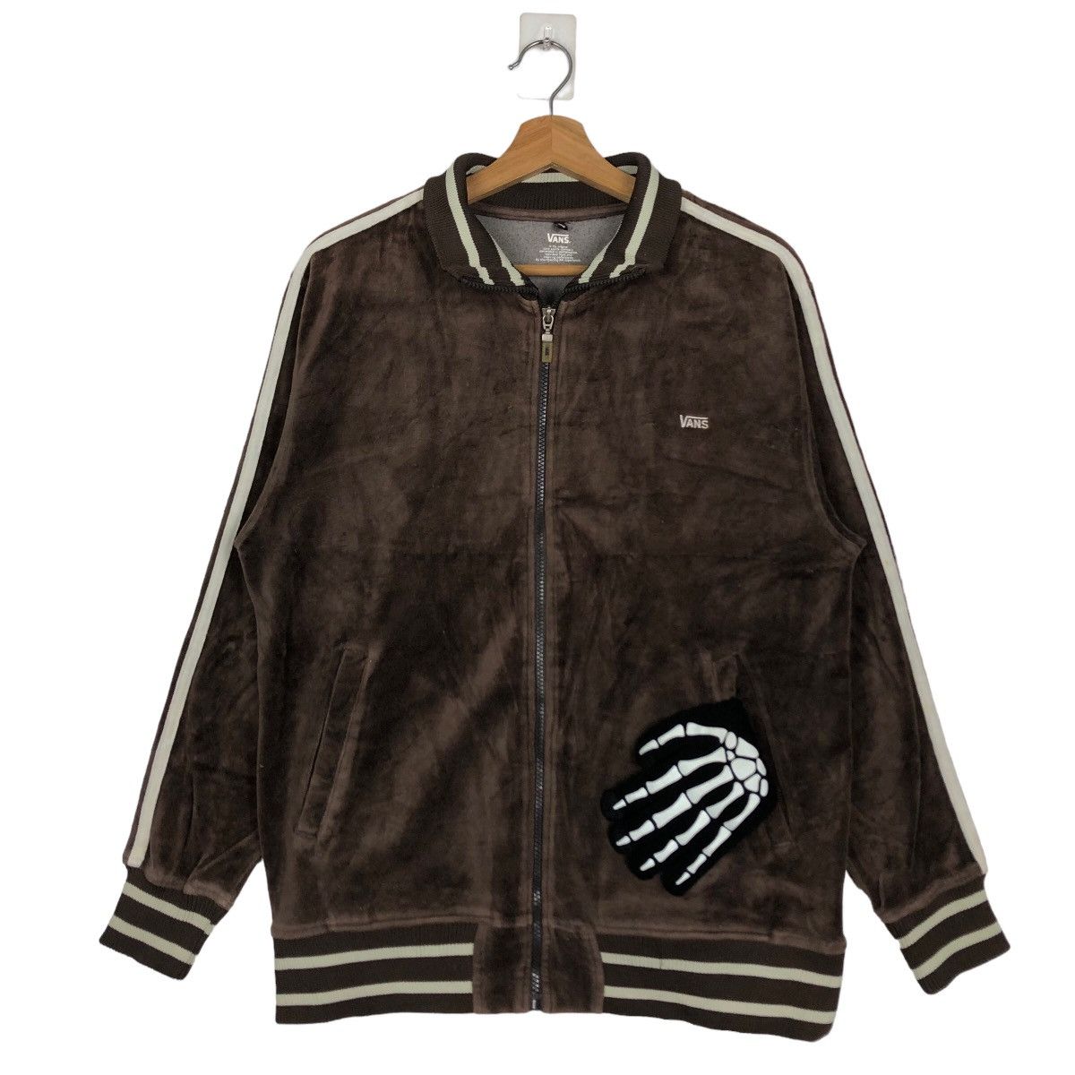 Japanese Brand 🔥90s Vintage Streetwear Velvet Jumper Jacket Vans Skategang Size US M / EU 48-50 / 2 - 3 Thumbnail