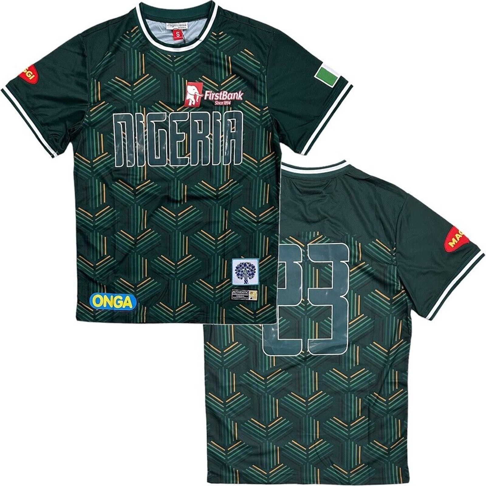 Other Nigeria Team Headgear Classics 1990 World Cup Soccer Jersey Size US M / EU 48-50 / 2 - 1 Thumbnail