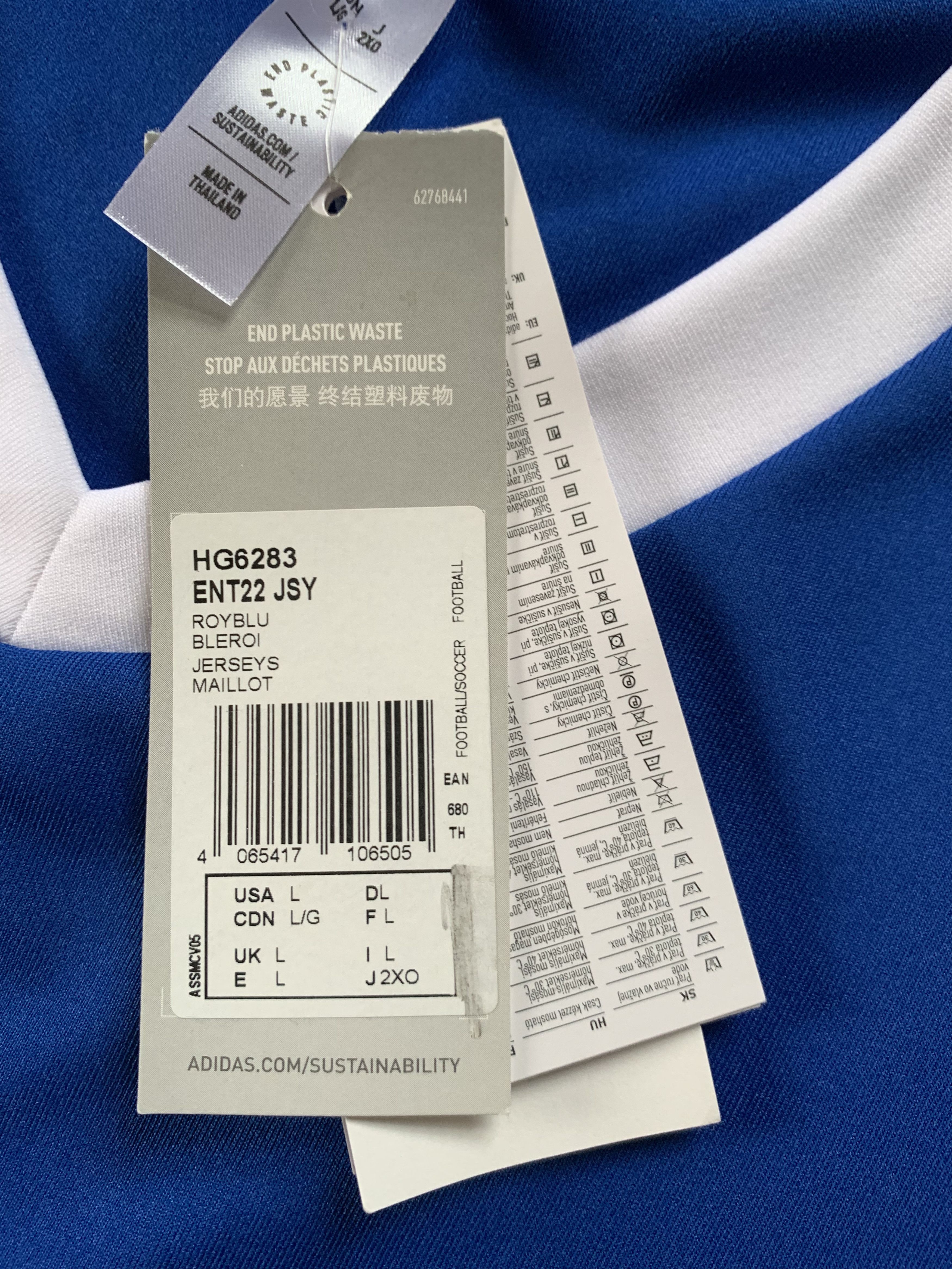 Adidas Adidas Clima Lite Blue Training T-Shirt Size US L / EU 52-54 / 3 - 6 Thumbnail