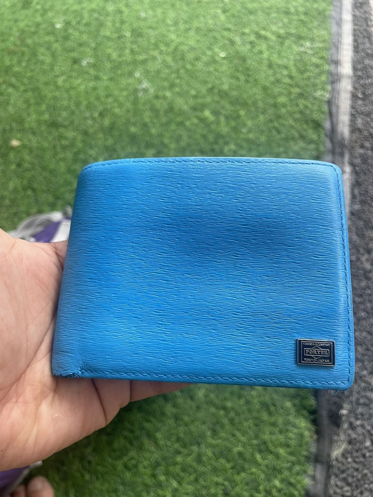 Porter Authentic Porter Yoshida & Co. Leather Wallet – Blue Size ONE SIZE - 2 Thumbnail
