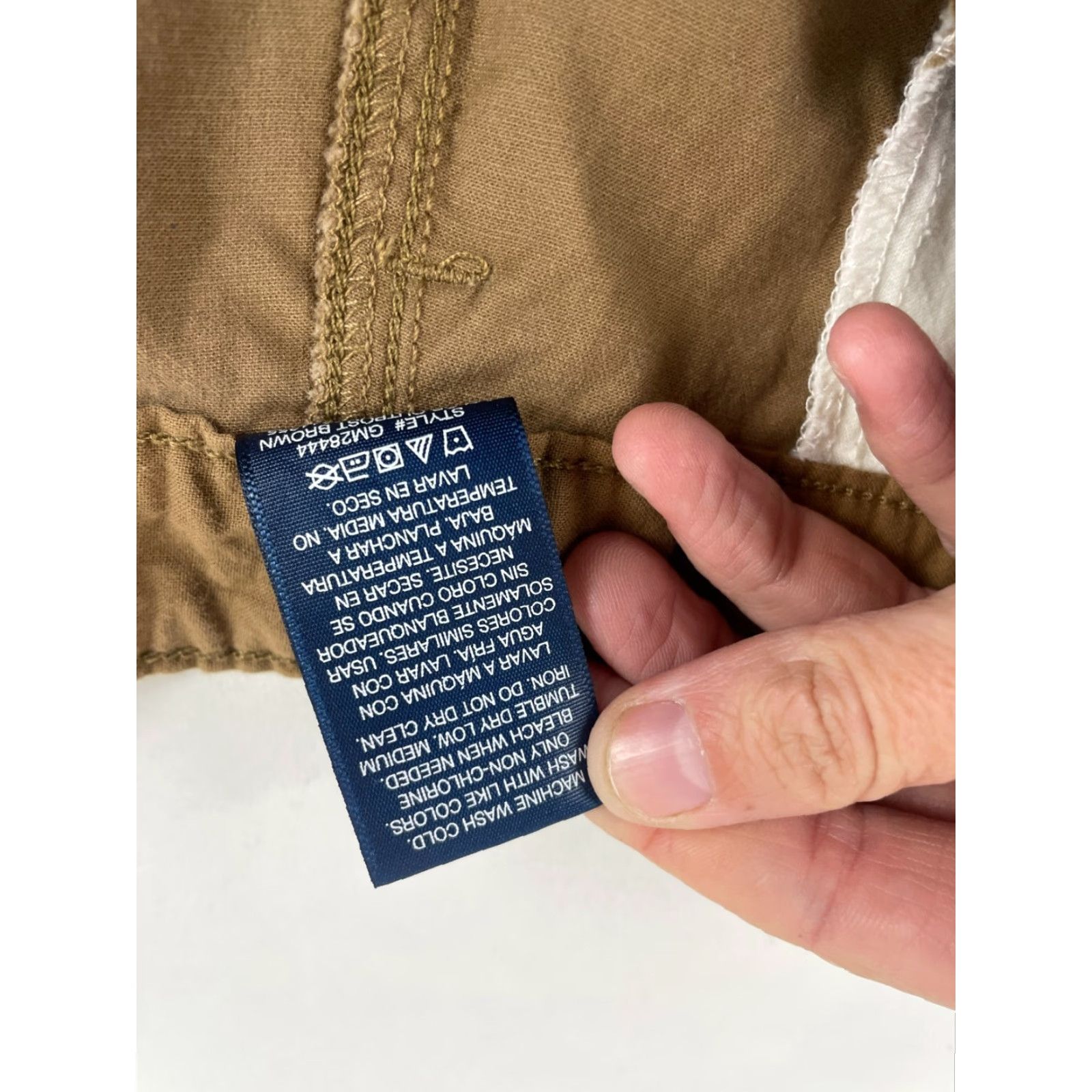 George George Chino Shorts Men's 42 Brown Flat Front Back Pockets Casual, Travel Cotton Spandex Regular Waist 42 Mens Chino Shorts Brown Pockets Size US 42 / EU 58 - 7 Thumbnail