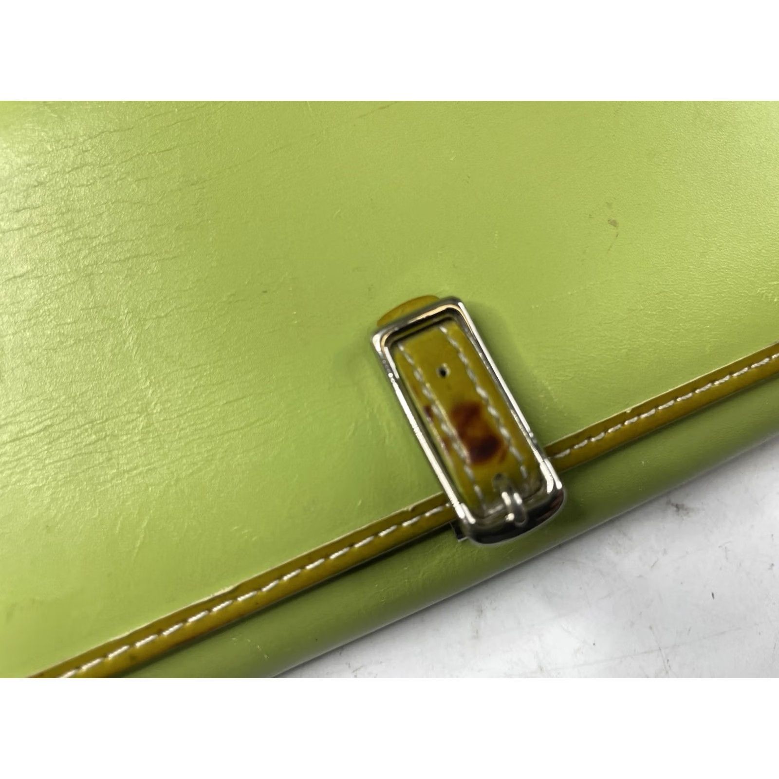 Coach VINTAGE Coach Green Leather Clasp opening Flap Wallet Women Size ONE SIZE - 2 Thumbnail