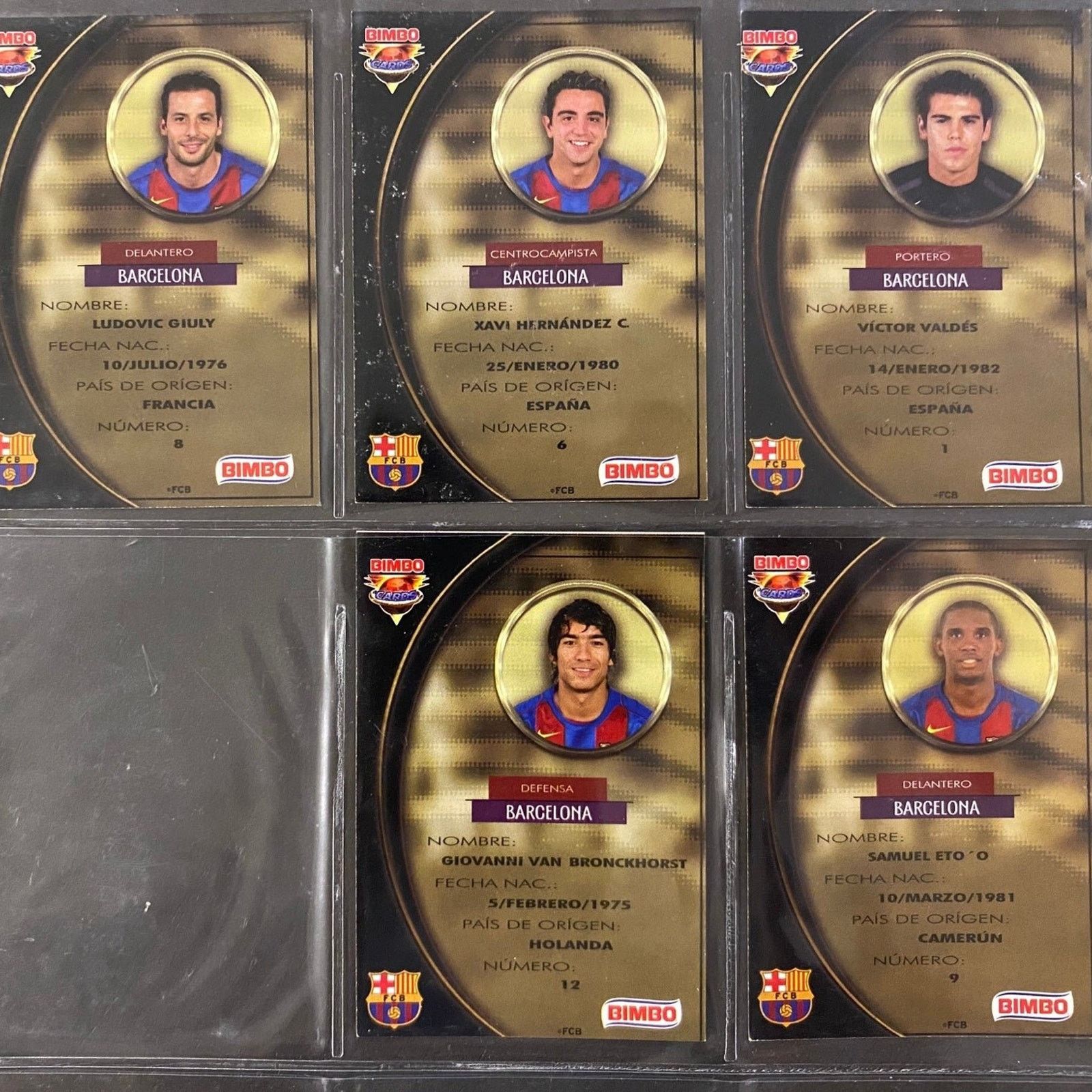 Other BIMBO 2005 FC Barcelona 5-Card UEFA STARS Eto'o, Xavi, Giuly Size ONE SIZE - 2 Thumbnail