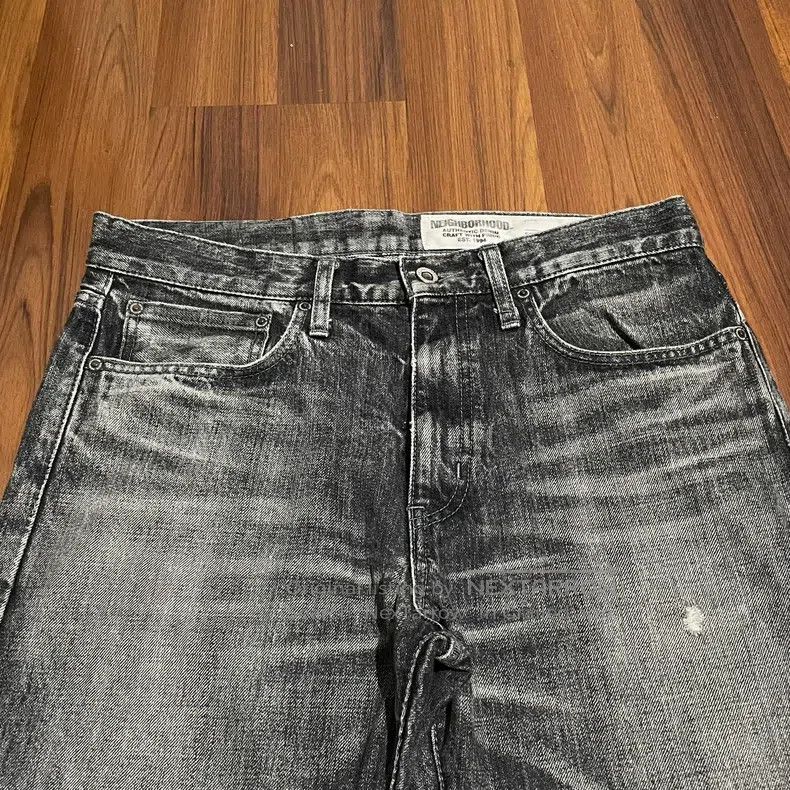 Neighborhood Neighborhood size S 19AW Basic Wash Jeans Black Bull Size US 27 - 3 Thumbnail