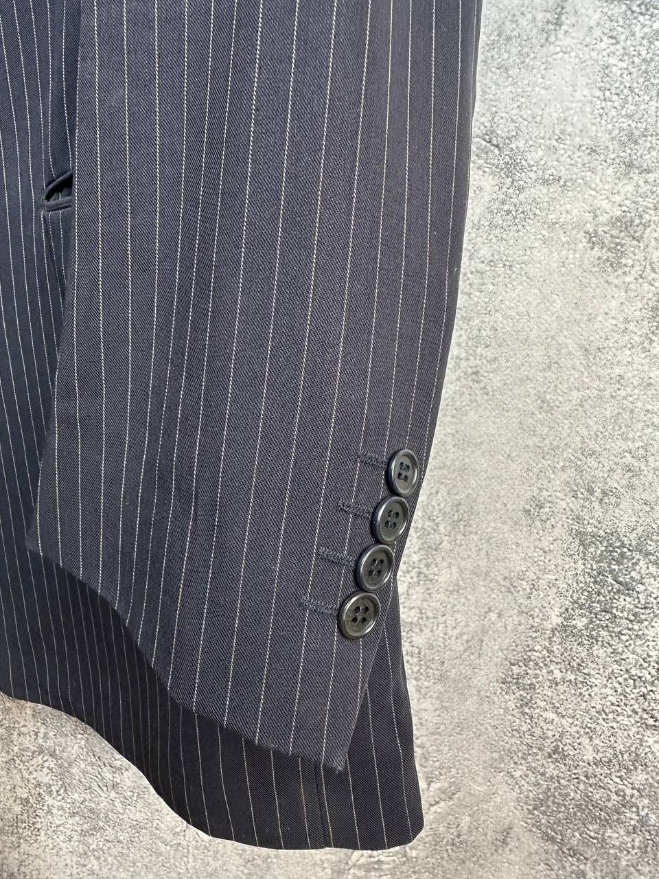 Yves Saint Laurent Yves Saint Laurent Pour Homme 90s Pinstripe Pure Wool Blazer Size 52R - 9 Thumbnail