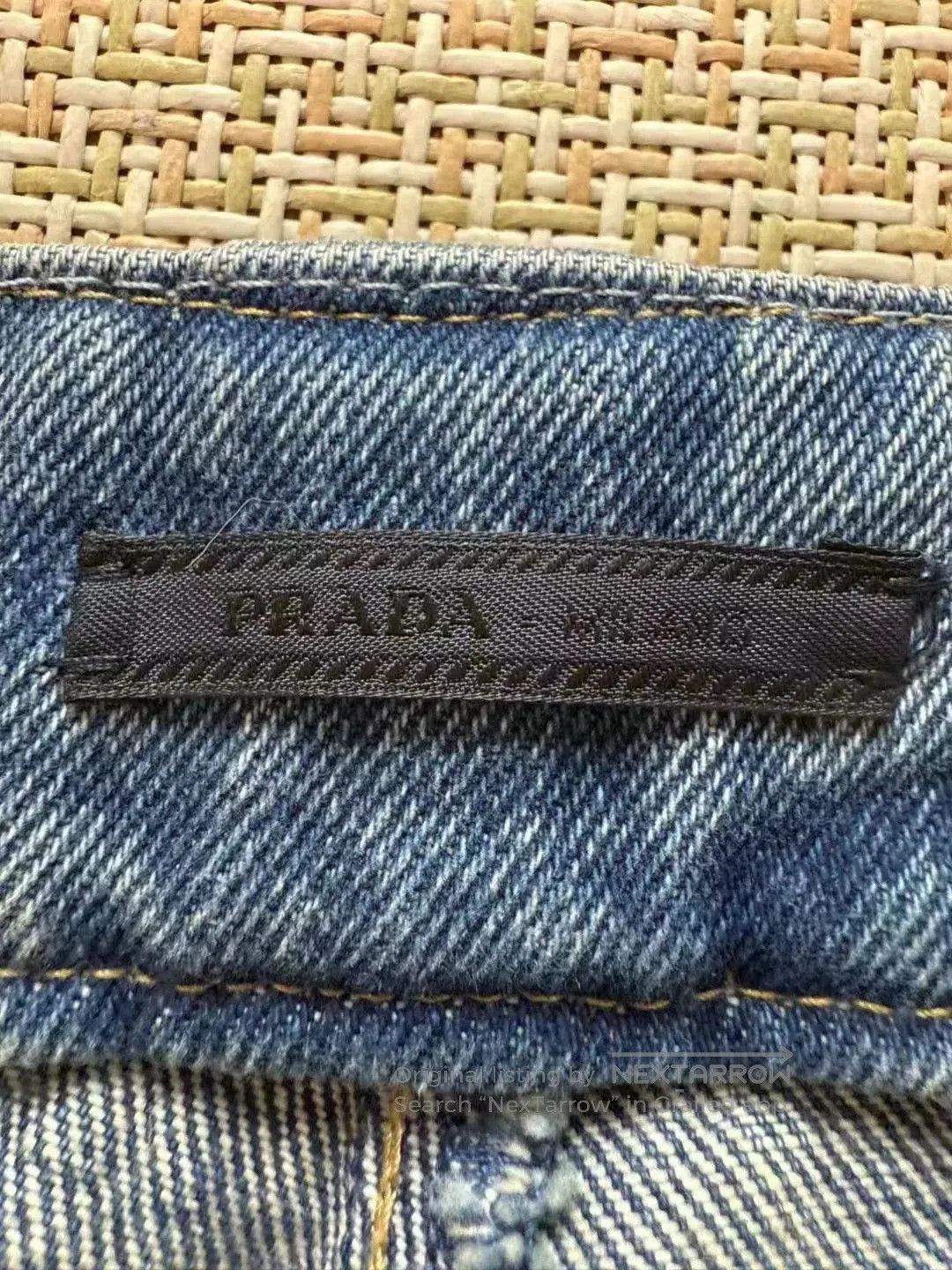 Prada Prada Triangle Logo Blue Jeans Size 50. Size US 34 / EU 50 - 4 Thumbnail