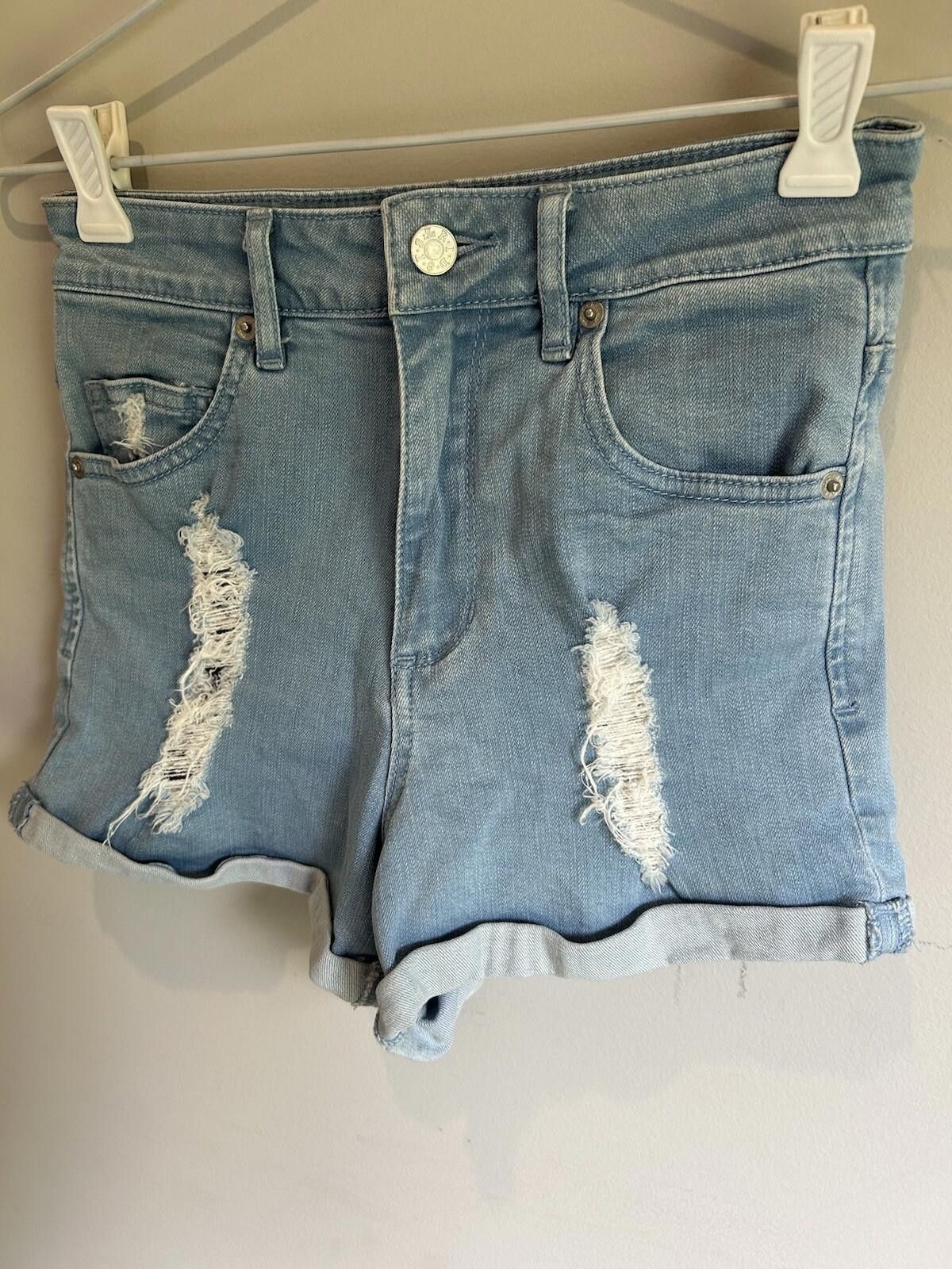 Lee Riders By Lee Denim Blue Jean Shorts Reg Fit Zip - Sz 7 (003 Size 25" / US 0 / IT 36 - 7 Thumbnail