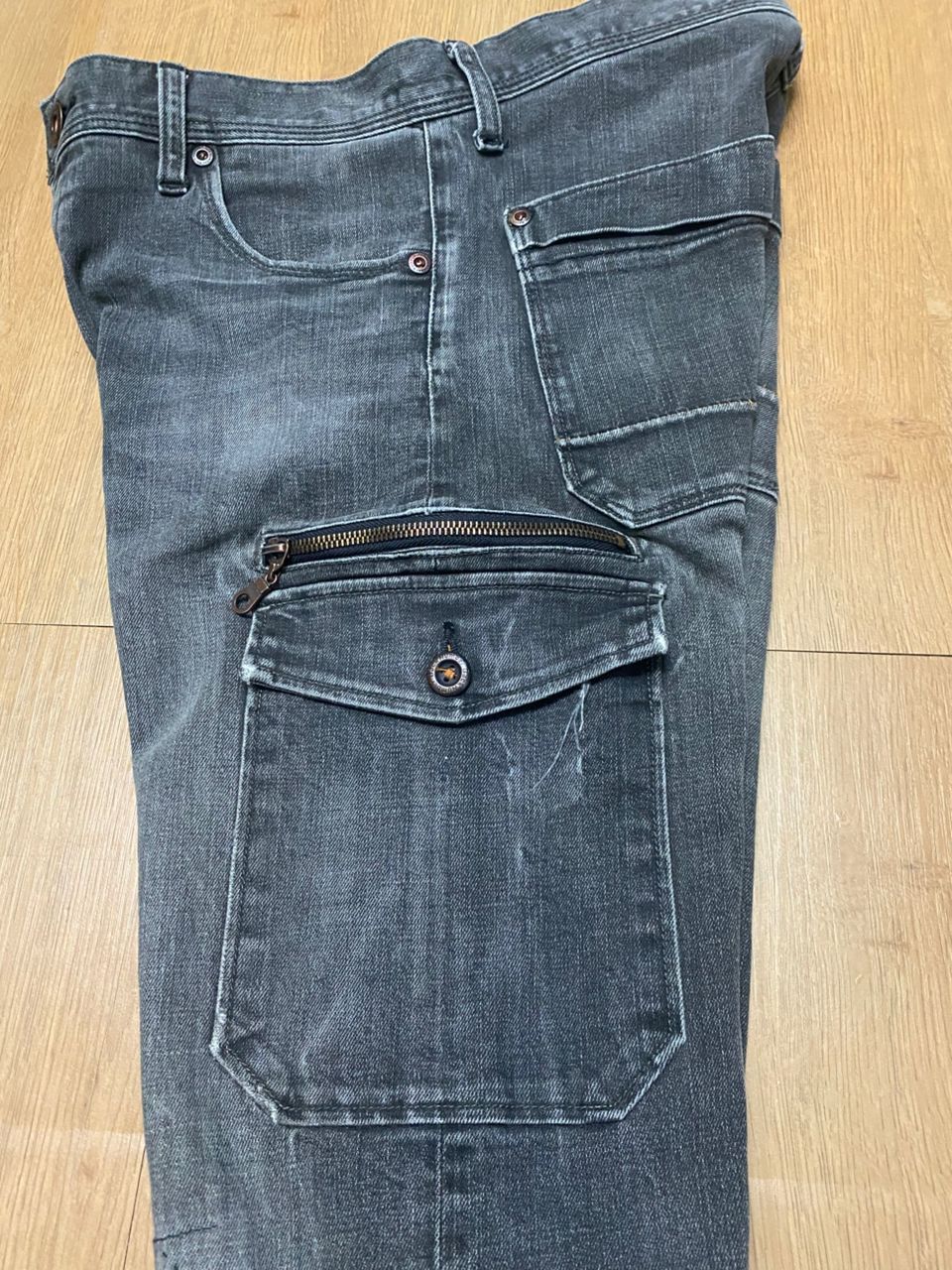If Six Was Nine 💥BEST OFFER💥VINTAGE BACK NUMBER CARGO DISTRESSED DENIM Size US 30 / EU 46 - 15 Thumbnail