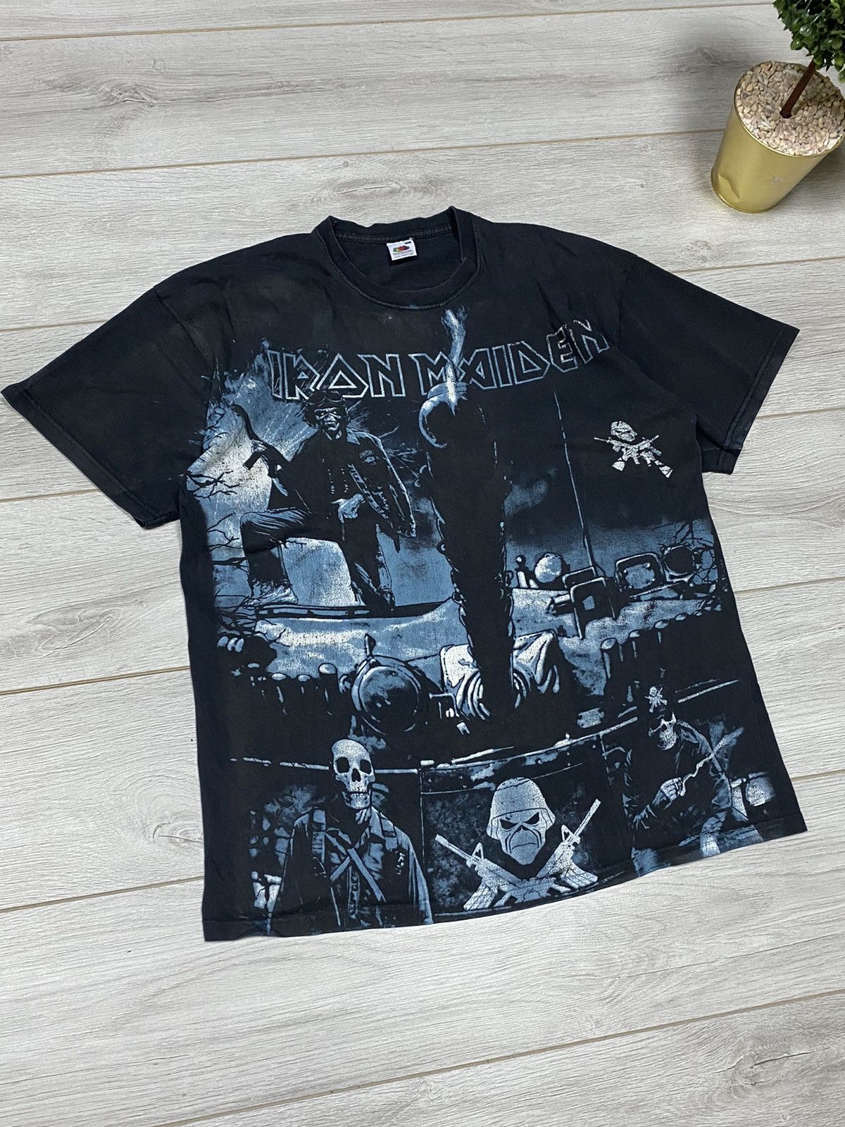 Vintage Iron Maiden vintage over print t-shirt a matter of Life Size US XL / EU 56 / 4 - 1 Thumbnail
