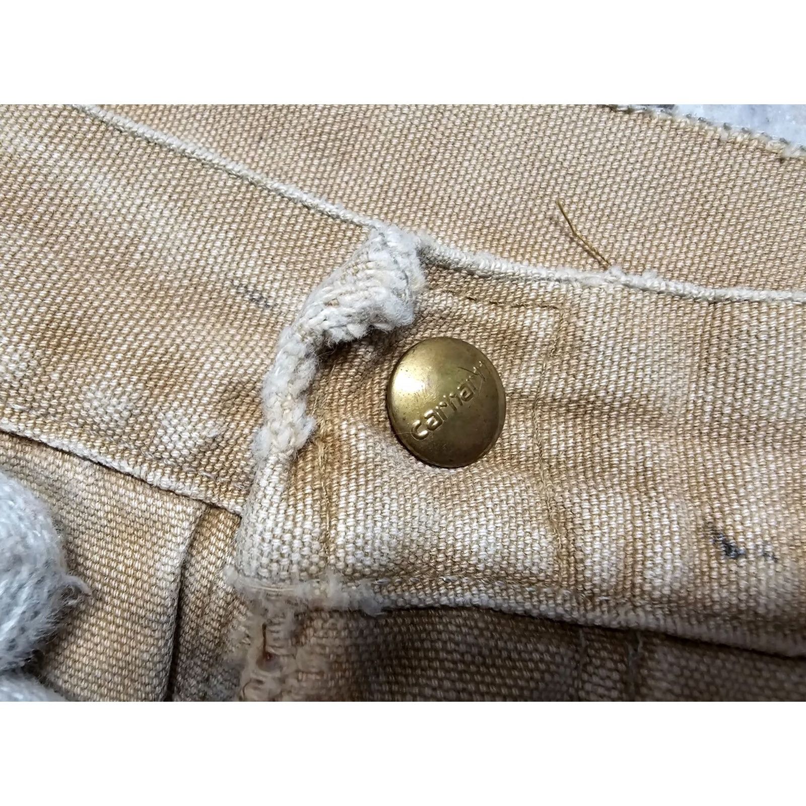 Carhartt VINTAGE Carhartt DUCK WORK PANTS 34 Regular Brown Lined Men XS? Size US 34 / EU 50 - 6 Thumbnail