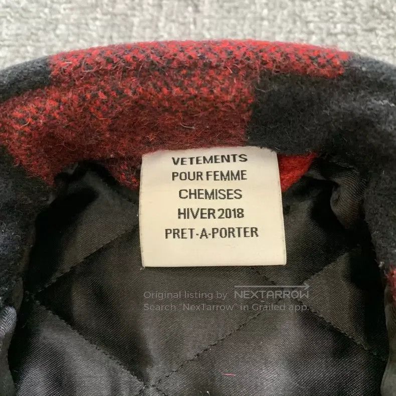 Vetements Vetements Red Plaid Flannel Coat Size US S / EU 44-46 / 1 - 4 Thumbnail