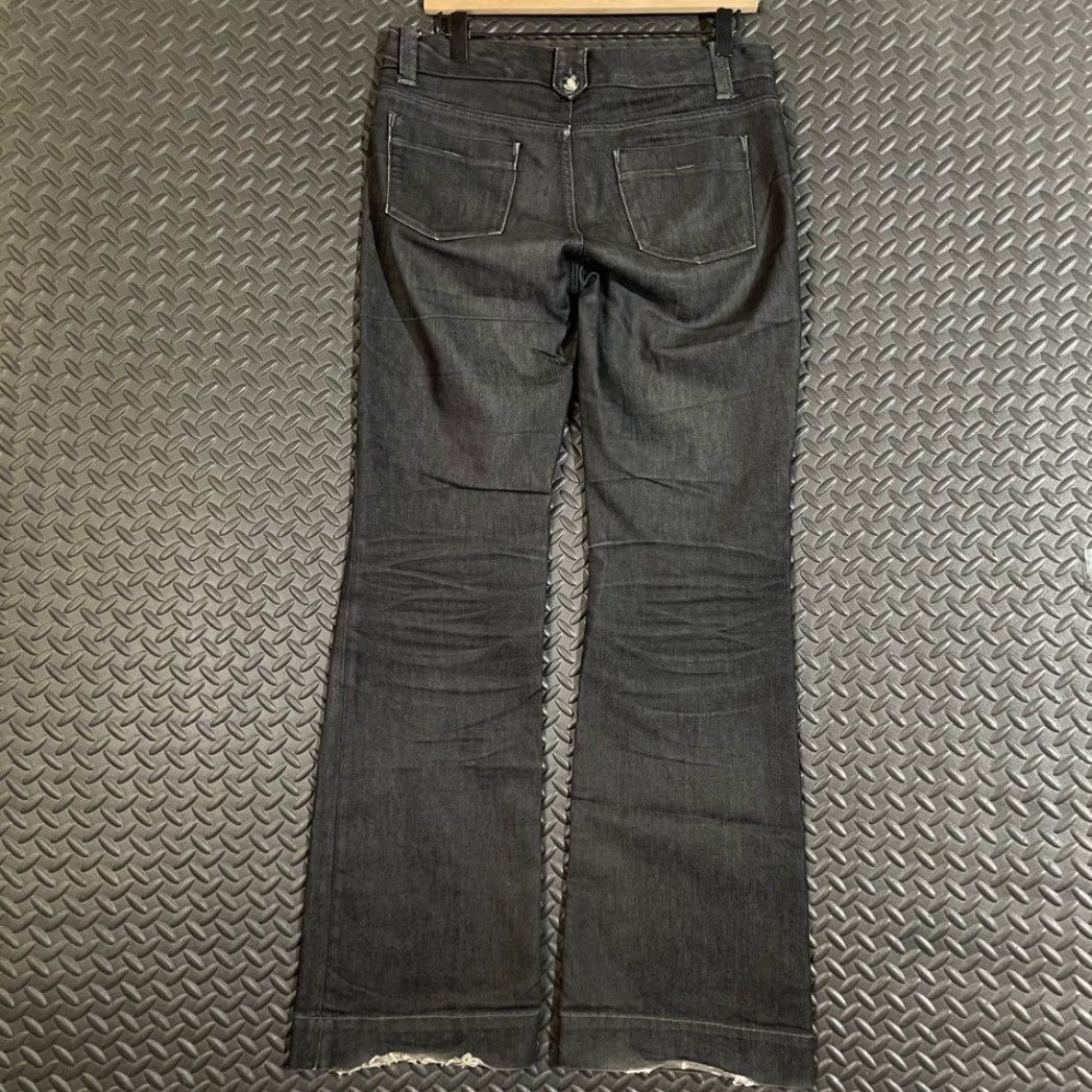 Banana Republic Banana Republic Trouser Jeans Bootcut Dark Wash 28 6R Black Women Regular Size 6 Limited Edition Jeans Size 28" / US 6 / IT 42 - 2 Thumbnail