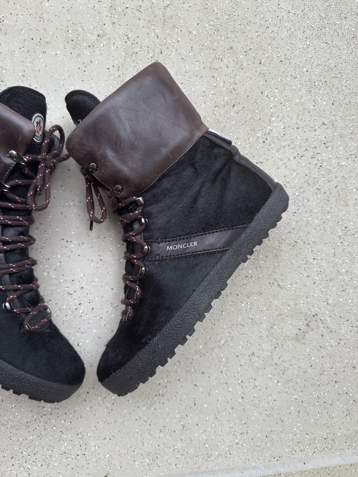 Moncler Moncler Pony Suede Sherpa combat snow Boots size 41 Size US 11 / IT 41 - 4 Thumbnail