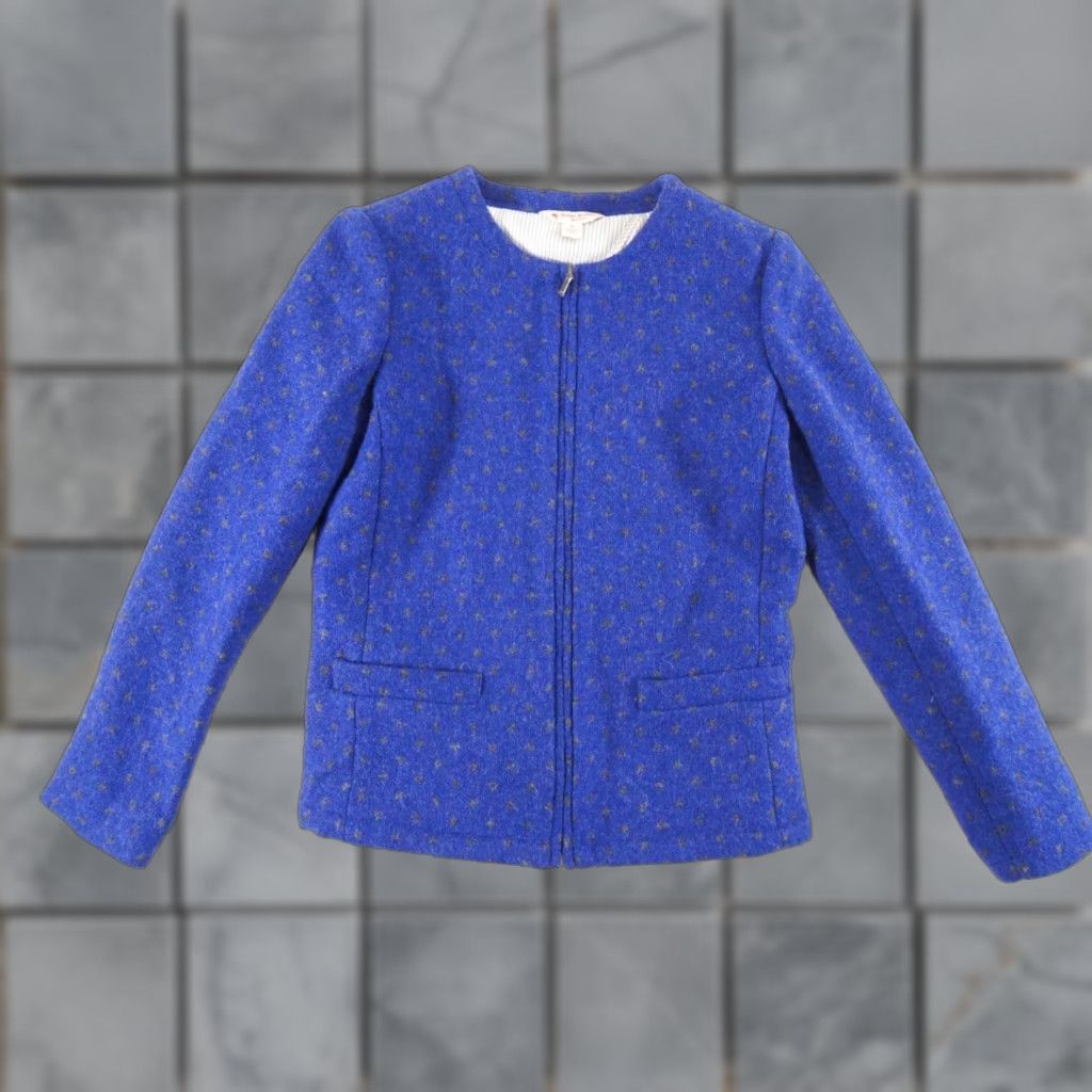 Brooks Brothers Brooks Brothers Womens Blazer Size 0 Blue Wool Full Zip Regular Fit Size XS / US 0-2 / IT 36-38 - 1 Thumbnail