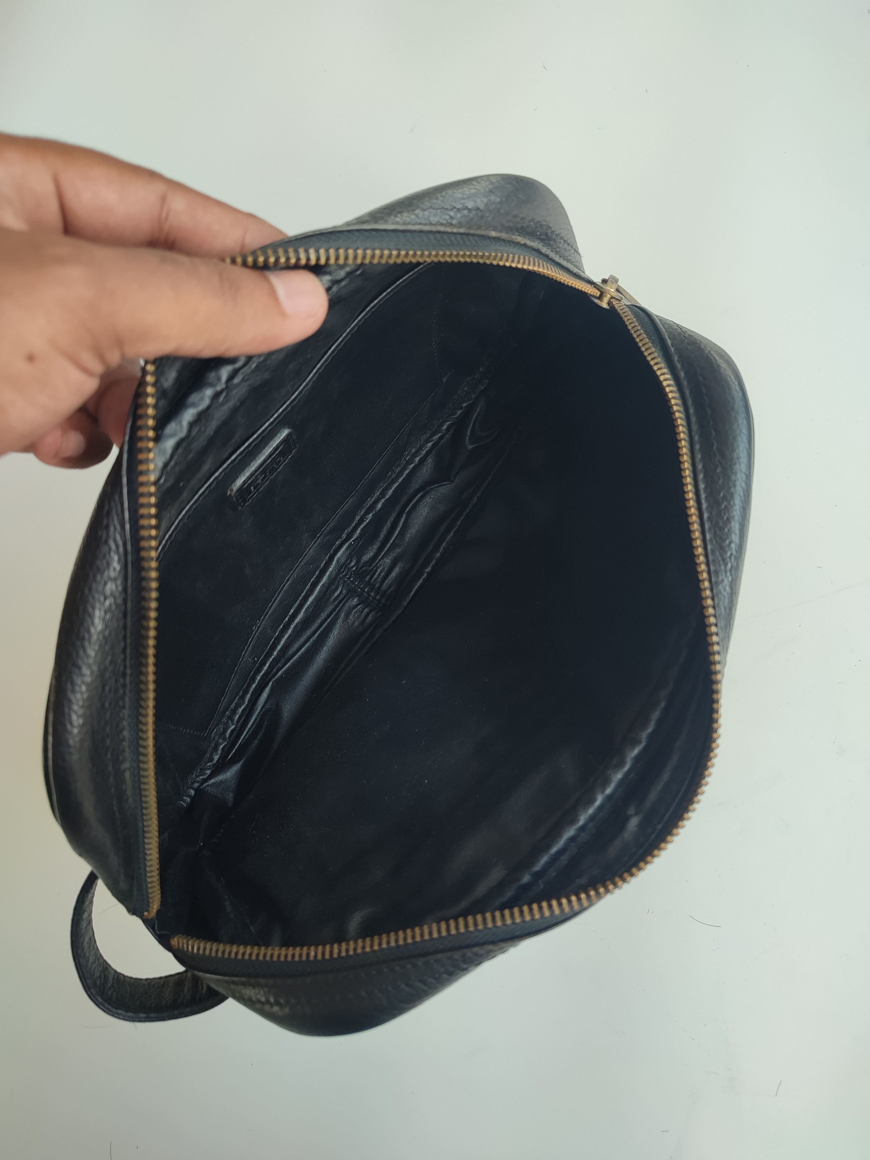 Kenzo AUTHENTIC KENZO BLACK LEATHER CLUTCH BAG Size ONE SIZE - 3 Thumbnail
