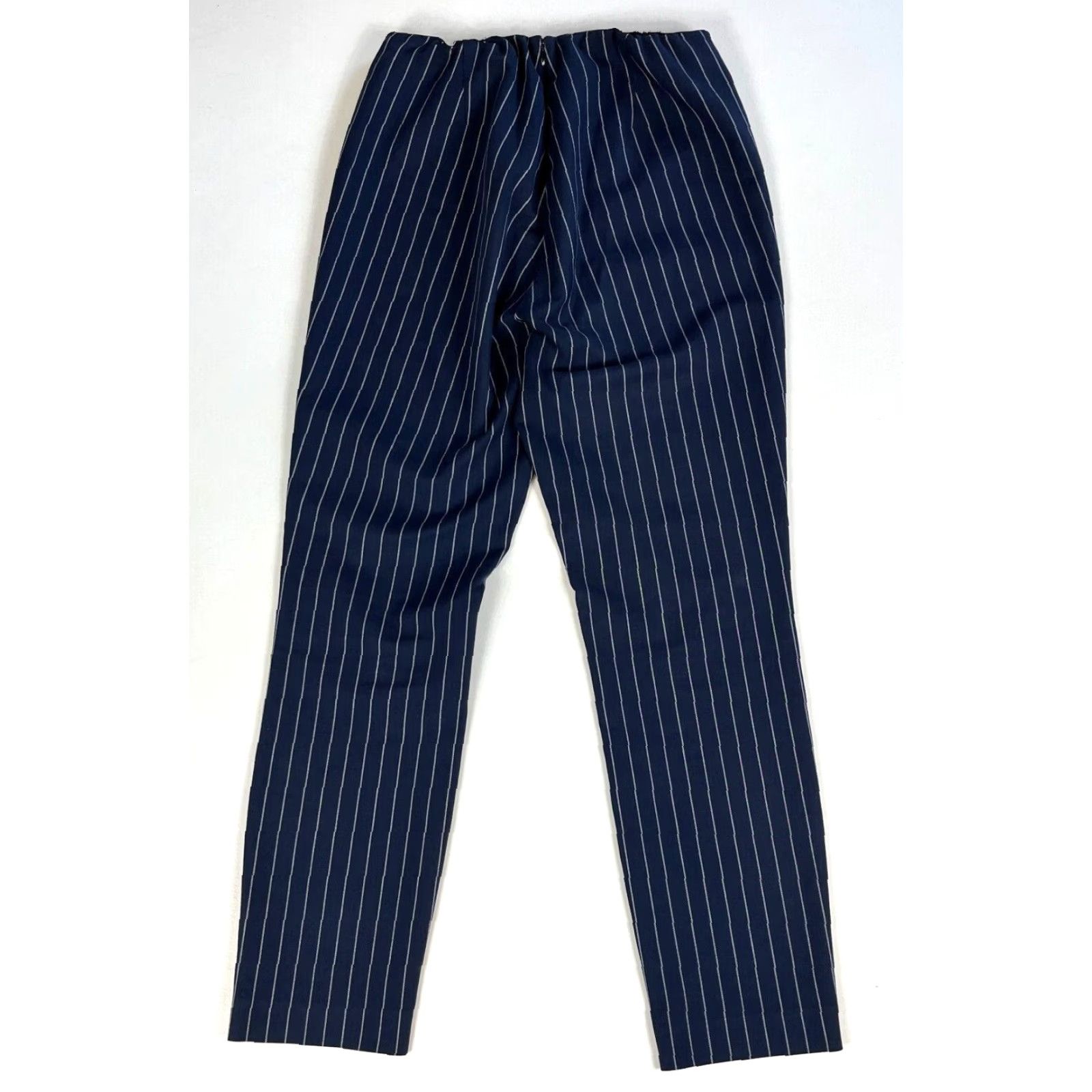 Rag & Bone rag & bone Women's Navy Pin Stripe Pants Size 6 City Business Casual Inseam 27 in Cotton Blend Size 27" / US 4 / IT 40 - 3 Thumbnail
