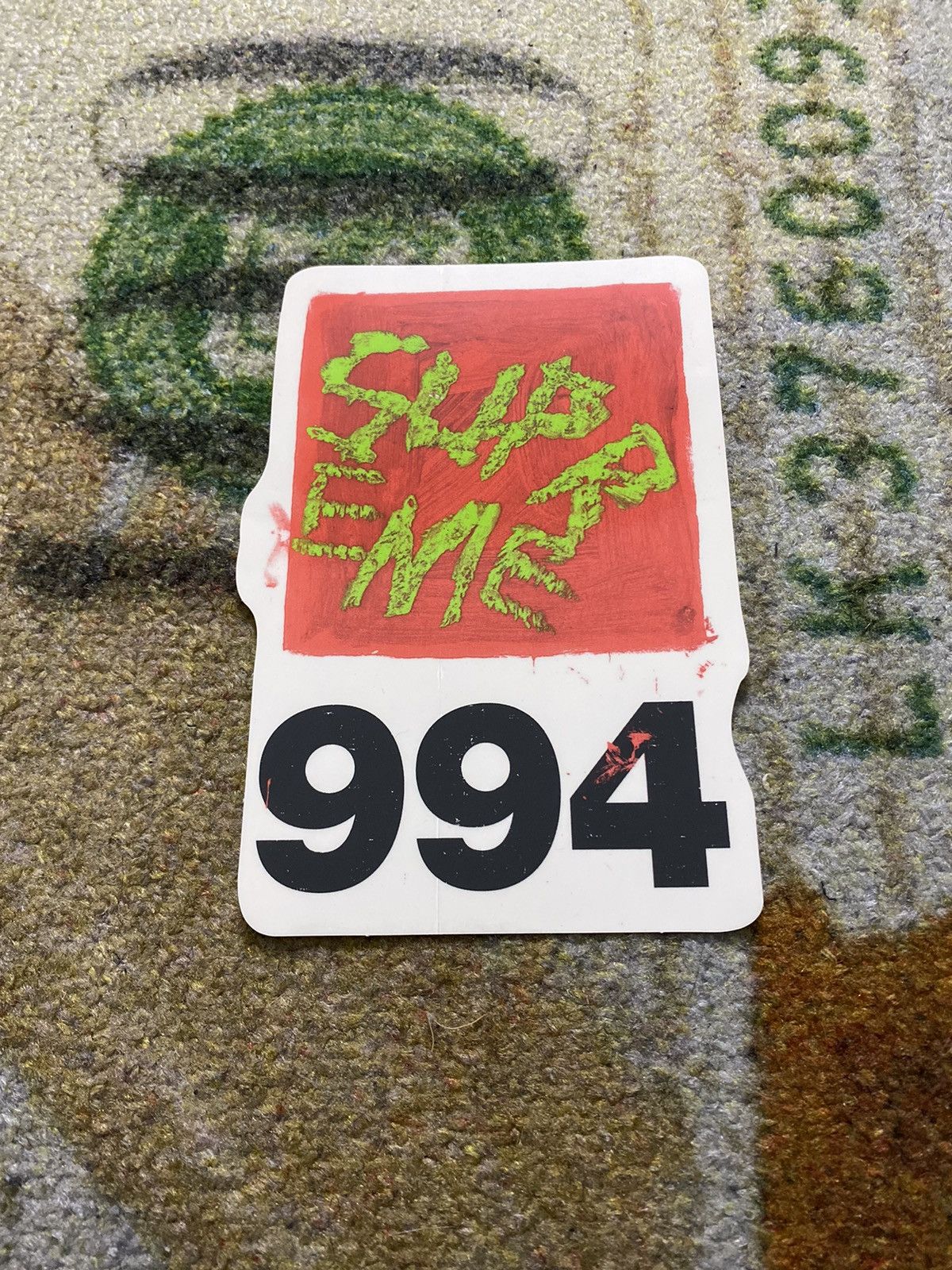 Supreme Supreme 994 Big Sticker Grailed