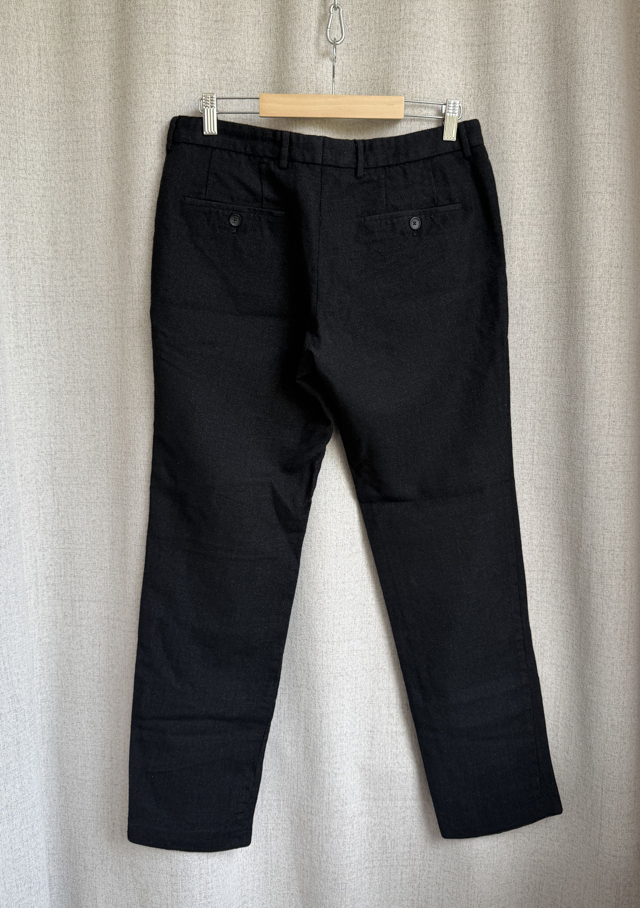 Hugo Boss Hugo Boss Black Wool Trousers Classic Pants Size US 30 / EU 46 - 2 Thumbnail