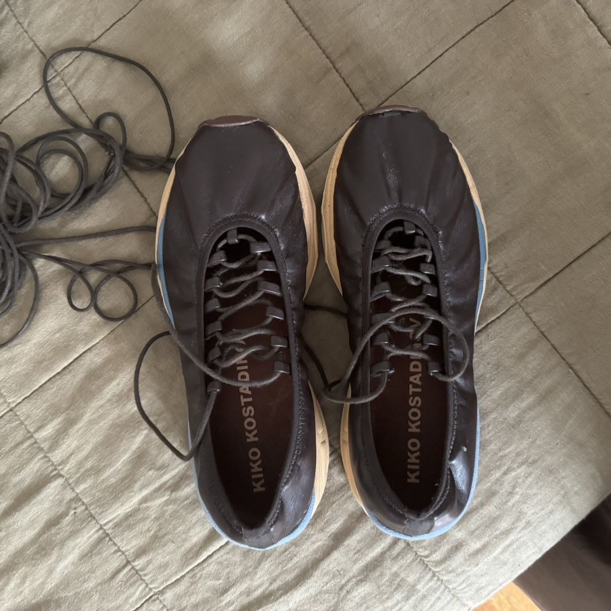 Kiko Kostadinov Kiko Kostadinov Womens Ballet Hybrid Lace Up 'Russet Brown’l Size US 7 / IT 37 - 6 Thumbnail