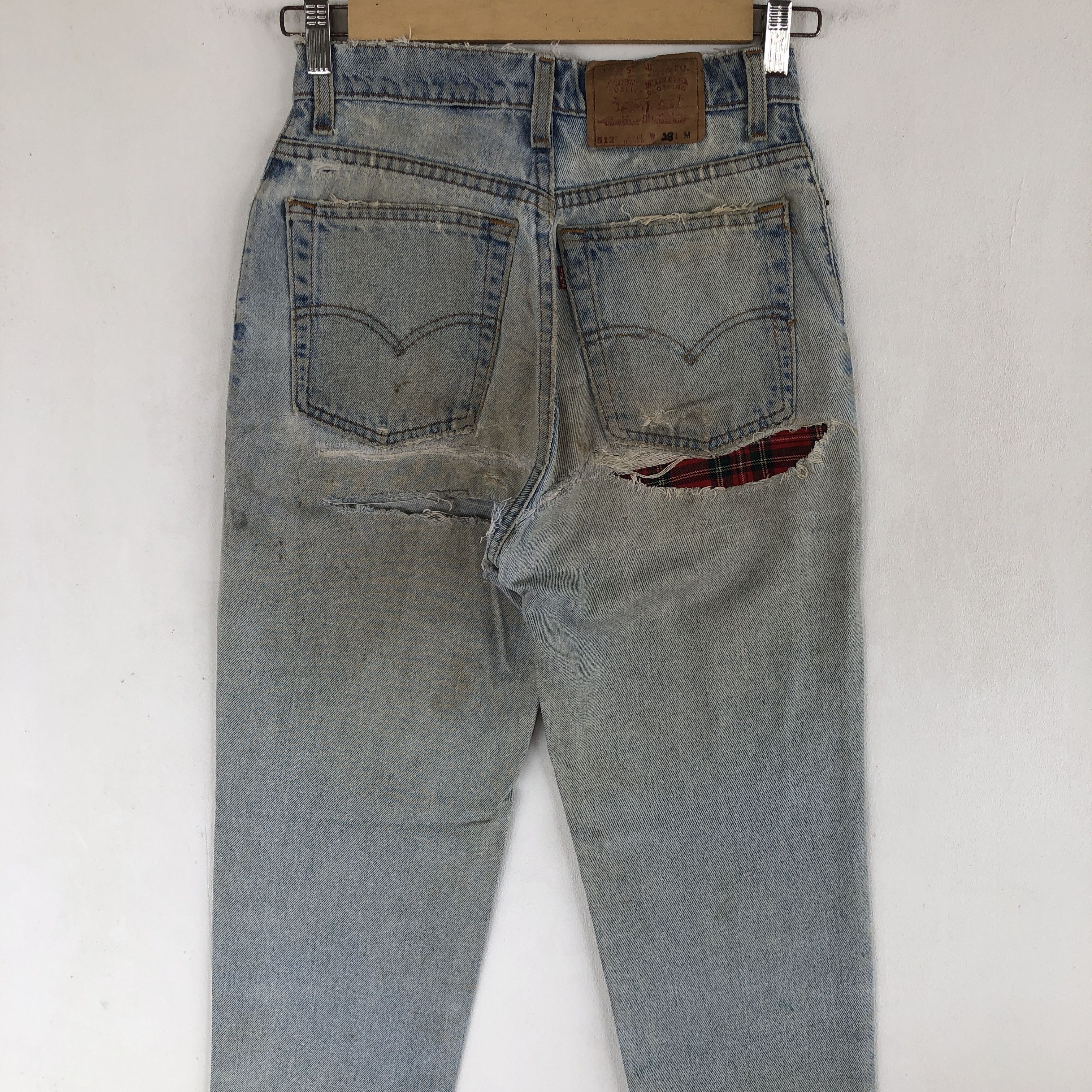 Levi's Vintage Levis Distressed Jeans Dirty Levi's 512 Denim Size 24" / US 00 / IT 34 - 4 Thumbnail